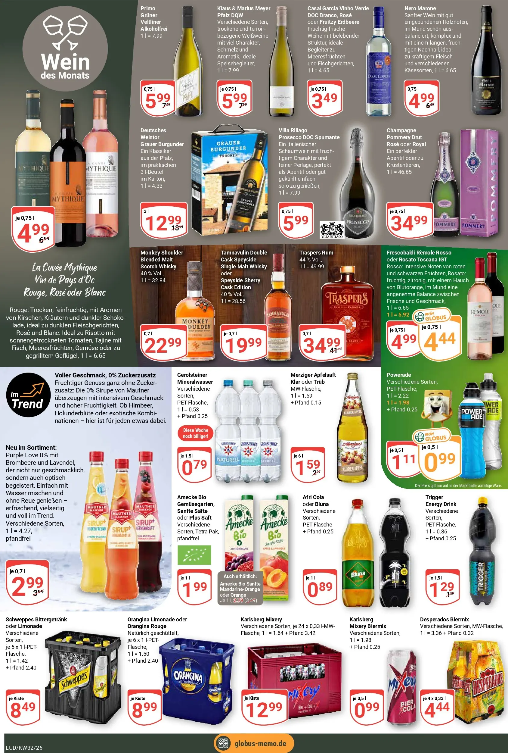 Globus Prospekt Ludwigshafen-Oggersheim (ab 03.08.2026) » Angebote online | Seite: 21 | Produkte: Mixer, Äpfel, Rouge, Schweppes