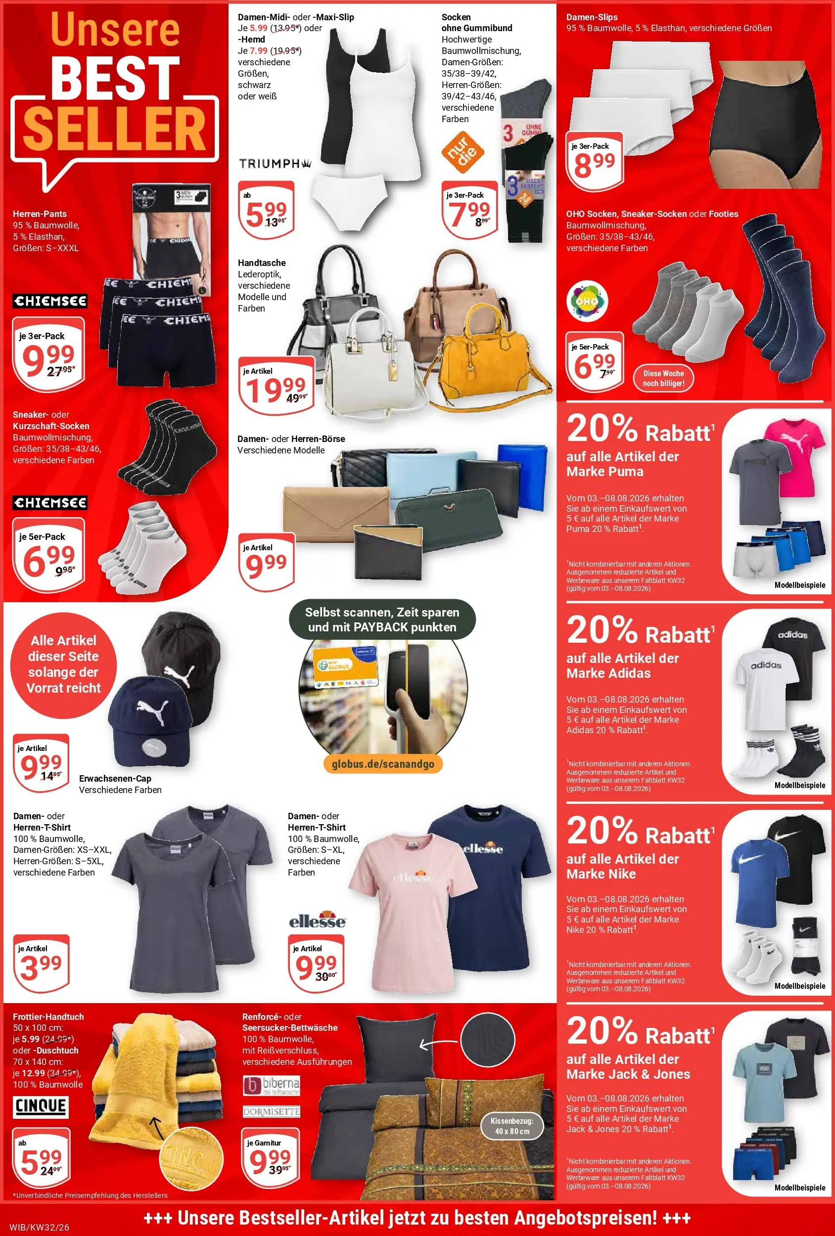 Globus Prospekt Wiesbaden-Nordenstadt (ab 03.08.2026) » Angebote online | Seite: 27 | Produkte: Hemd, Socken, Handtasche