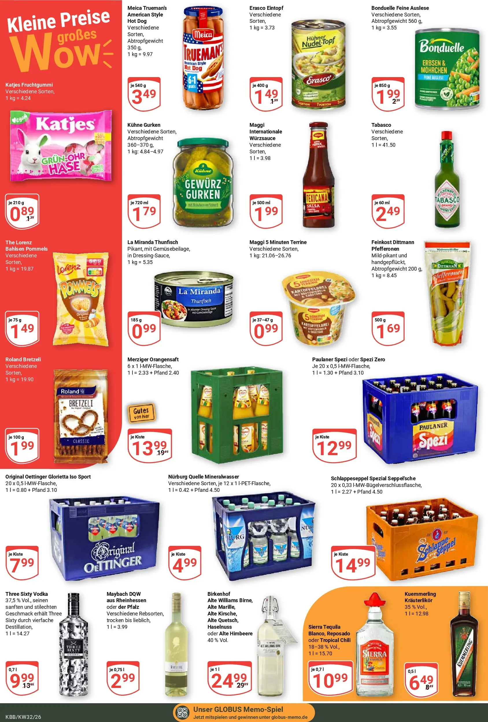 Globus Prospekt Koblenz-Bubenheim (ab 03.08.2026) » Angebote online | Seite: 8 | Produkte: Maggi, Oettinger, Tequila, Paulaner