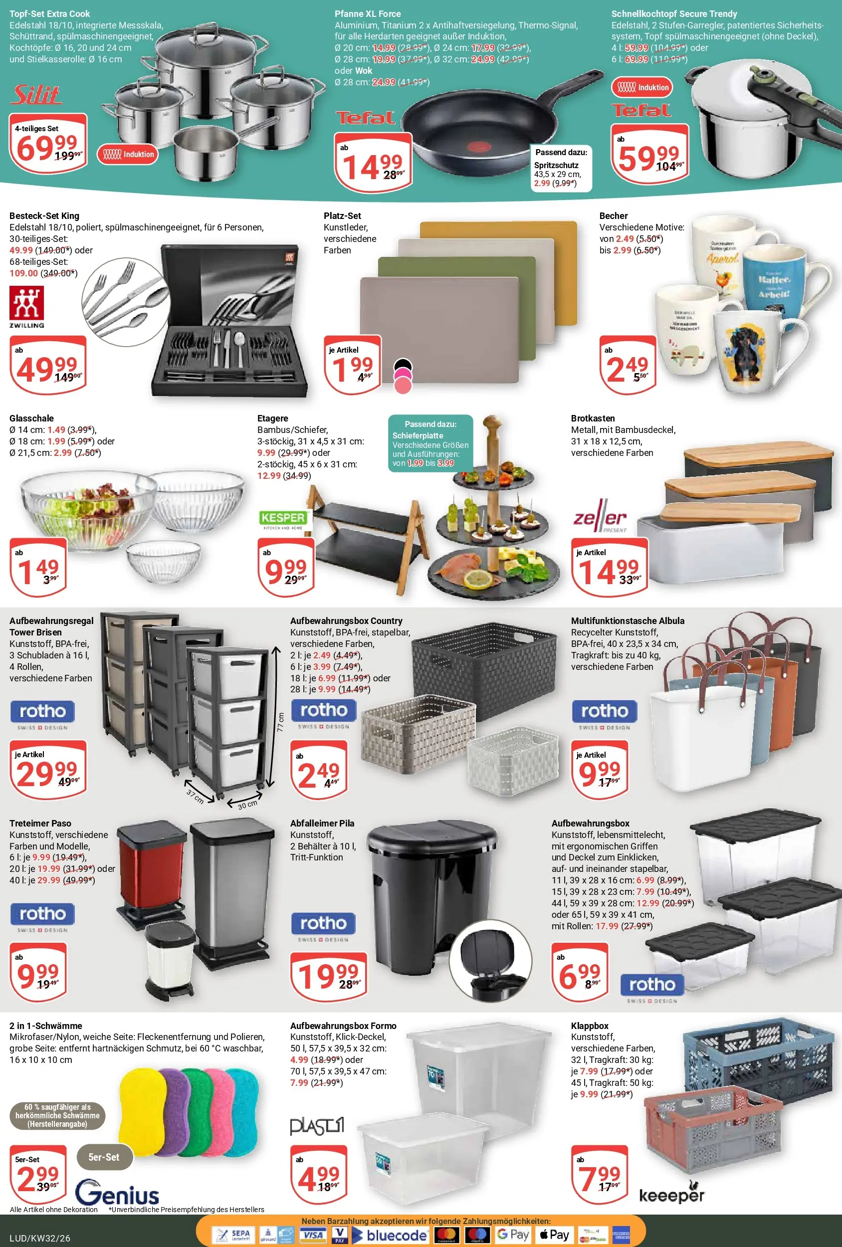 Globus Prospekt Ludwigshafen-Oggersheim (ab 03.08.2026) » Angebote online | Seite: 29 | Produkte: Abfalleimer, Wok