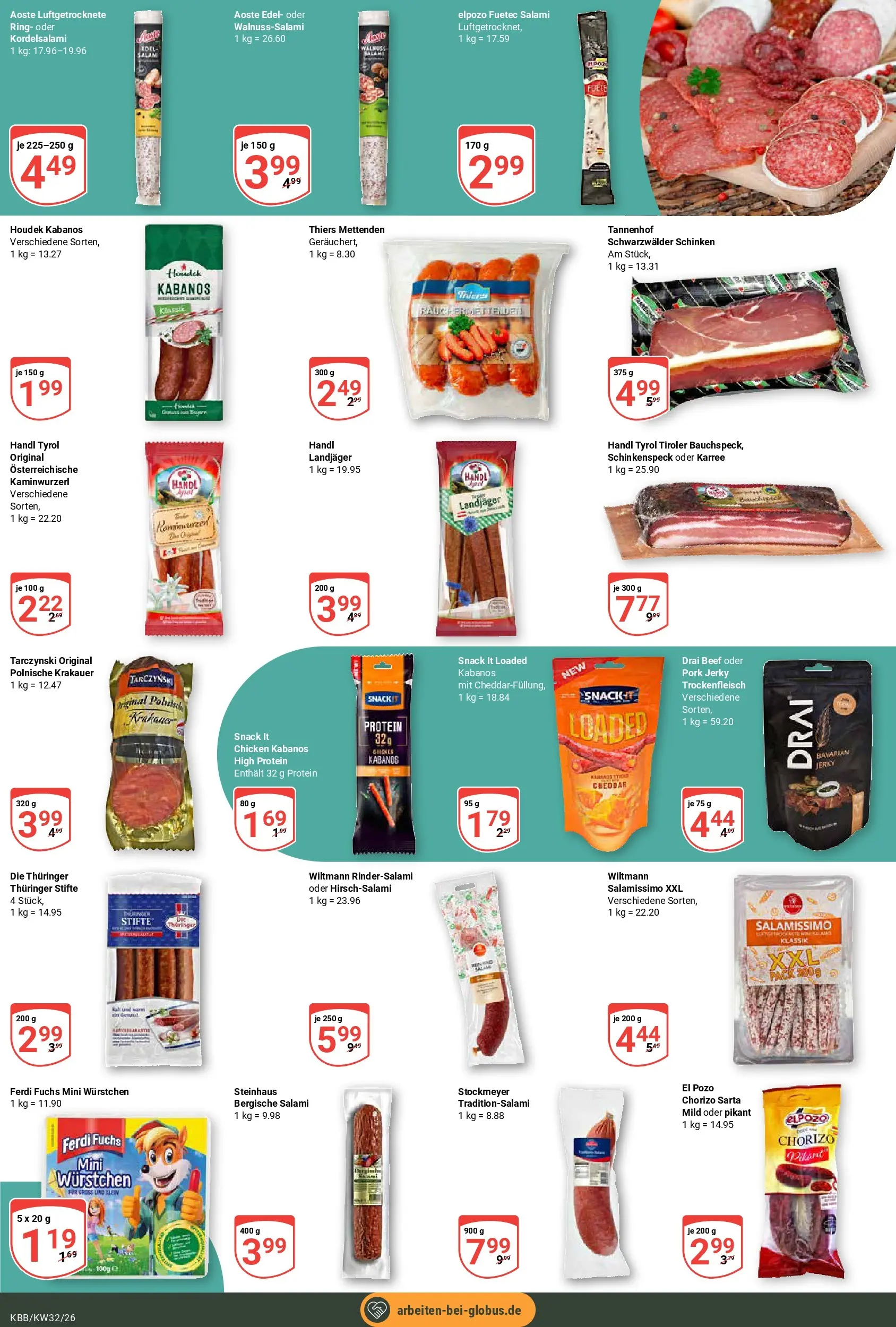 Globus Prospekt Koblenz-Bubenheim (ab 03.08.2026) » Angebote online | Seite: 18 | Produkte: Salami, Schinken