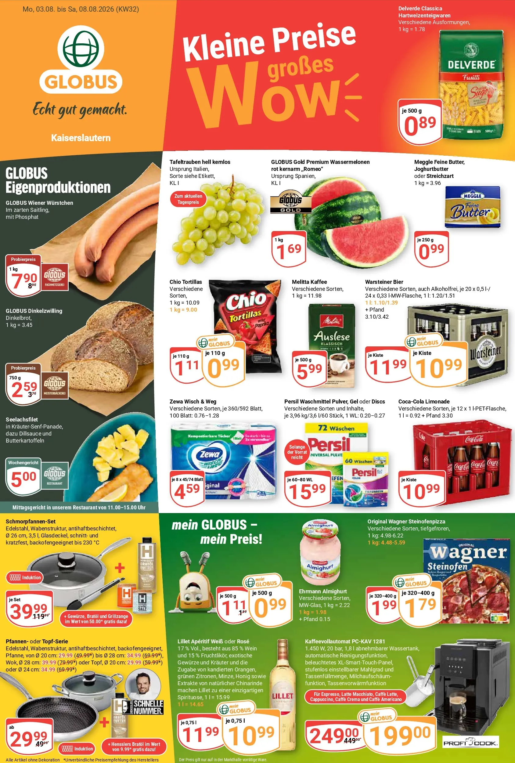 Globus Prospekt Kaiserslautern (ab 03.08.2026) » Angebote online | Seite: 5 | Produkte: Melitta, Zewa, Limonade, Wein