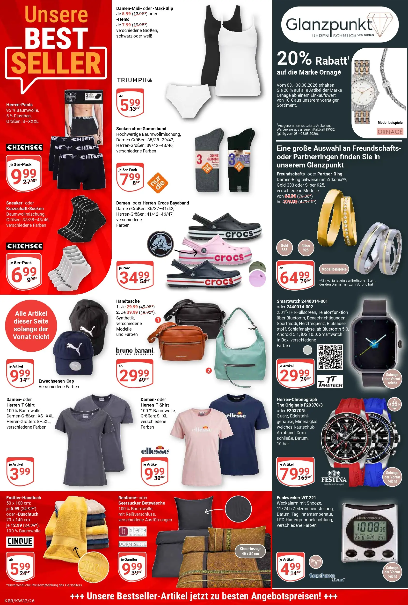 Globus Prospekt Koblenz-Bubenheim (ab 03.08.2026) » Angebote online | Seite: 28 | Produkte: Smartwatch, Hemd, Socken, Handtasche