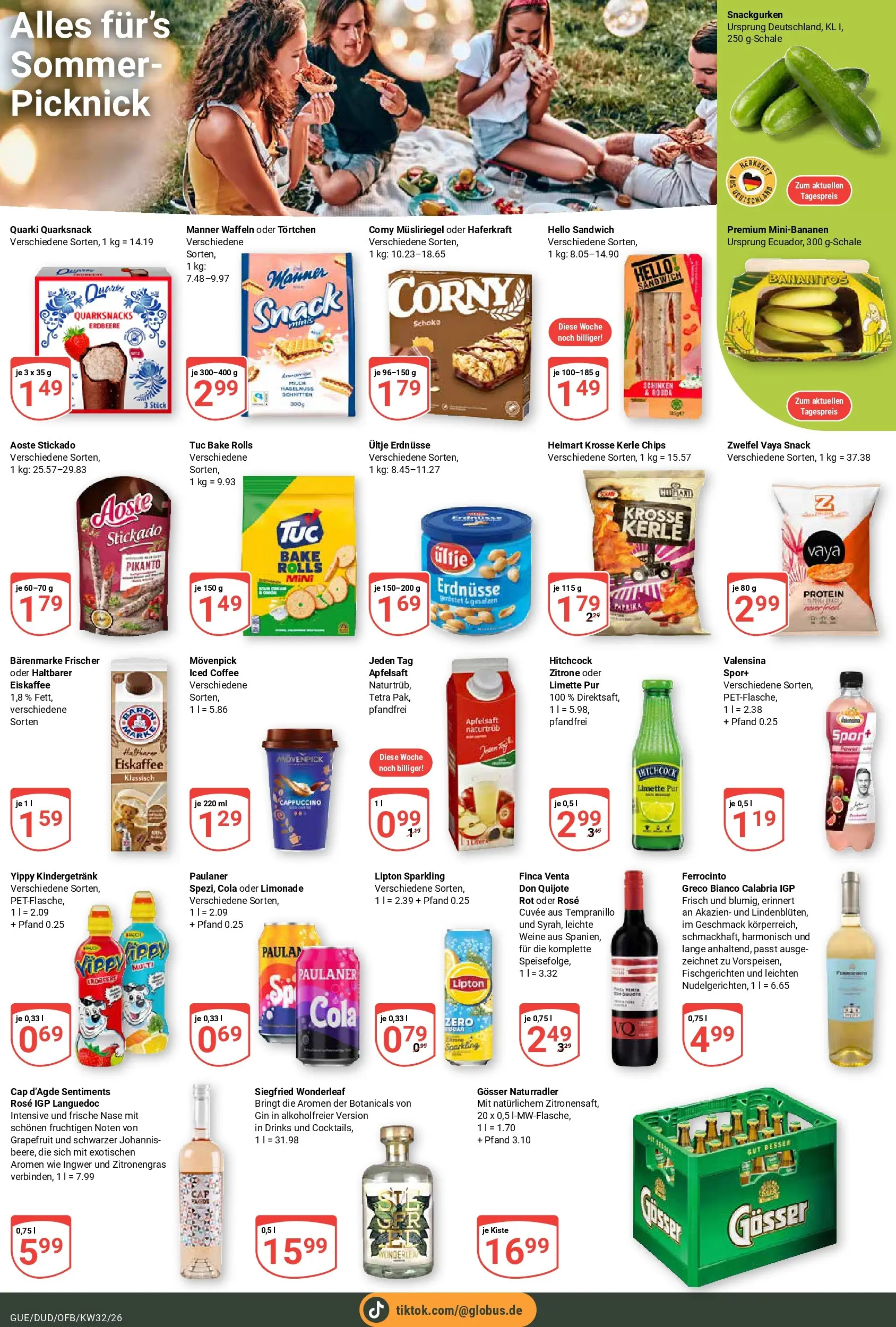 Globus Prospekt Saarbrücken-Dudweiler (ab 03.08.2026) » Angebote online | Seite: 27 | Produkte: Cola, Apfelsaft, Schinken, Gin