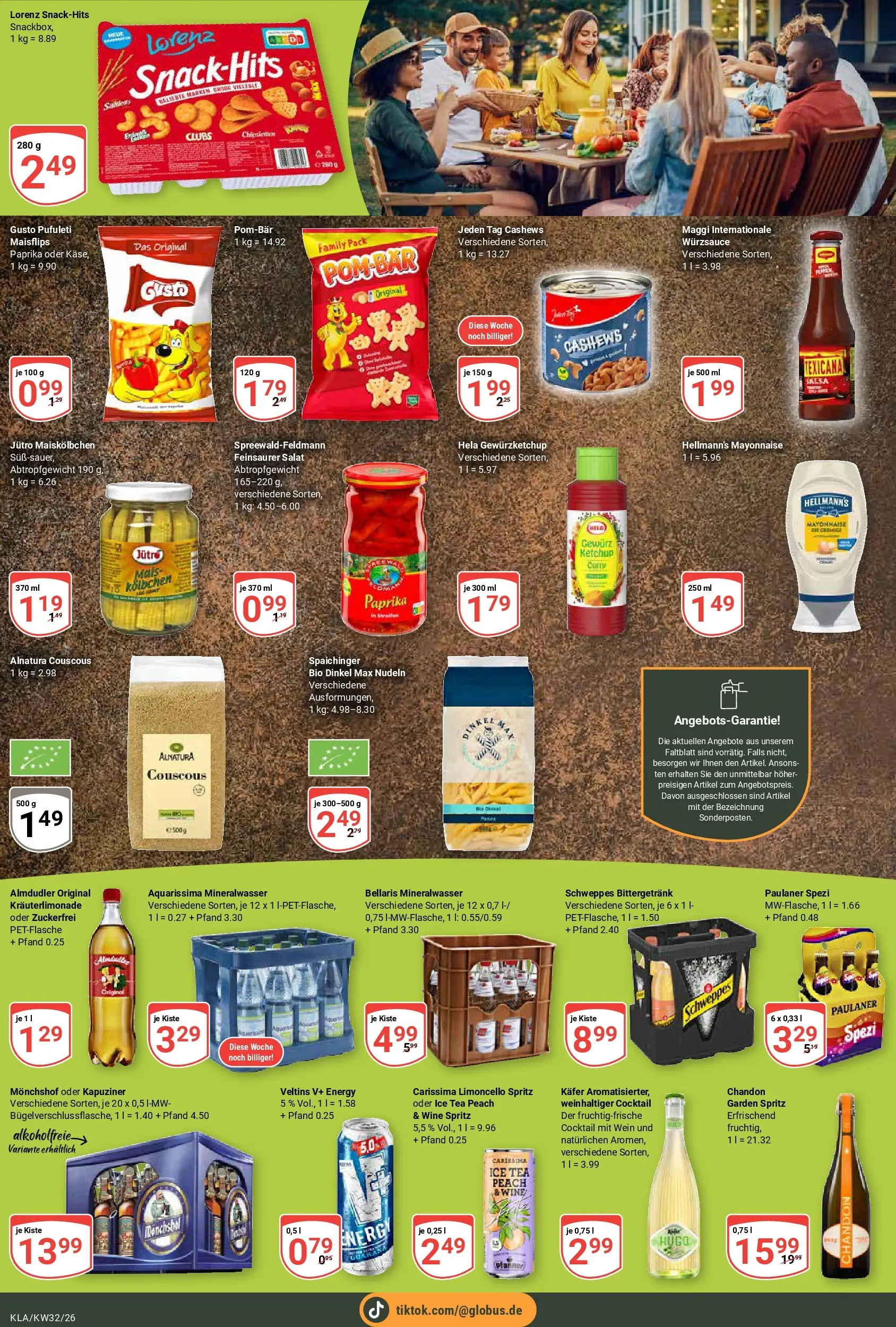 Globus Prospekt Kaiserslautern (ab 03.08.2026) » Angebote online | Seite: 21 | Produkte: Schweppes, Mayonnaise, Ketchup, Paulaner