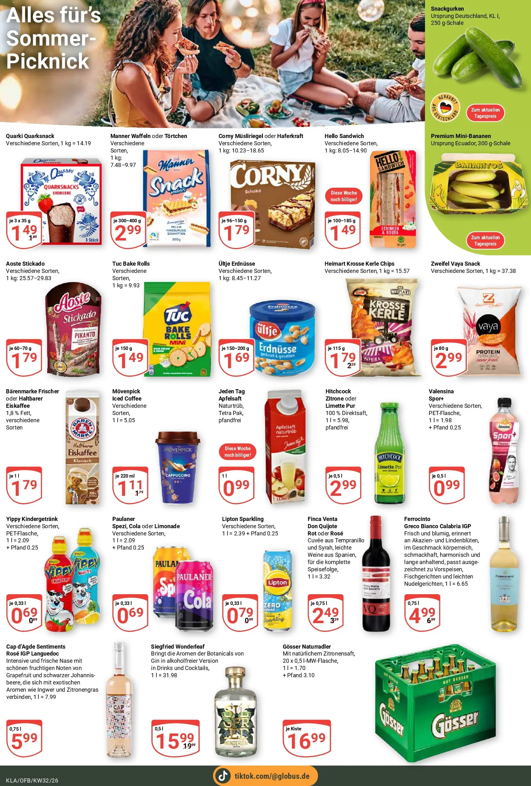 Globus Prospekt Kaiserslautern (ab 03.08.2026) » Angebote online | Seite: 22 | Produkte: Apfelsaft, Valensina, Gin, Paulaner
