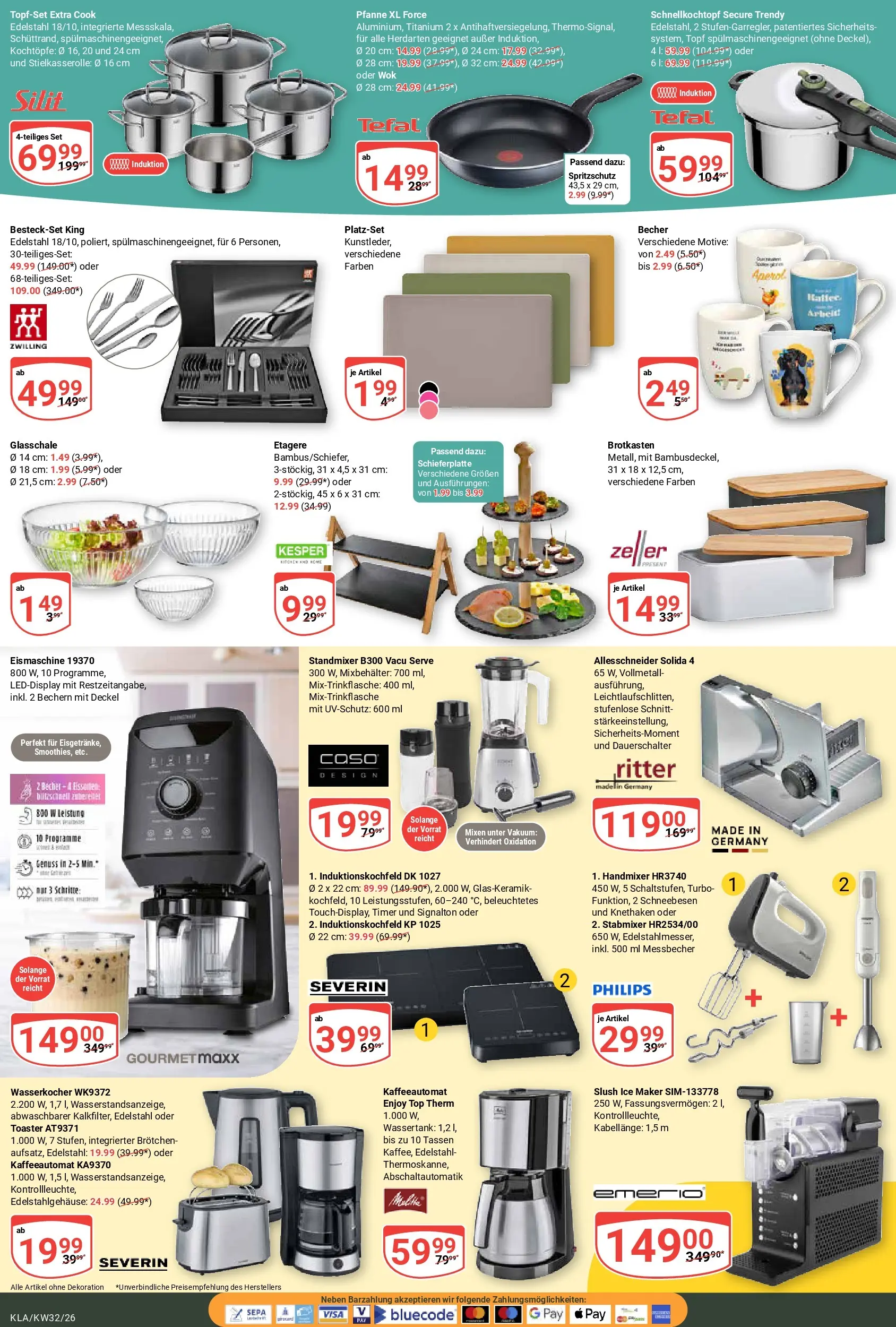 Globus Prospekt Kaiserslautern (ab 03.08.2026) » Angebote online | Seite: 26 | Produkte: Wasserkocher, Toaster, Handmixer, Wok