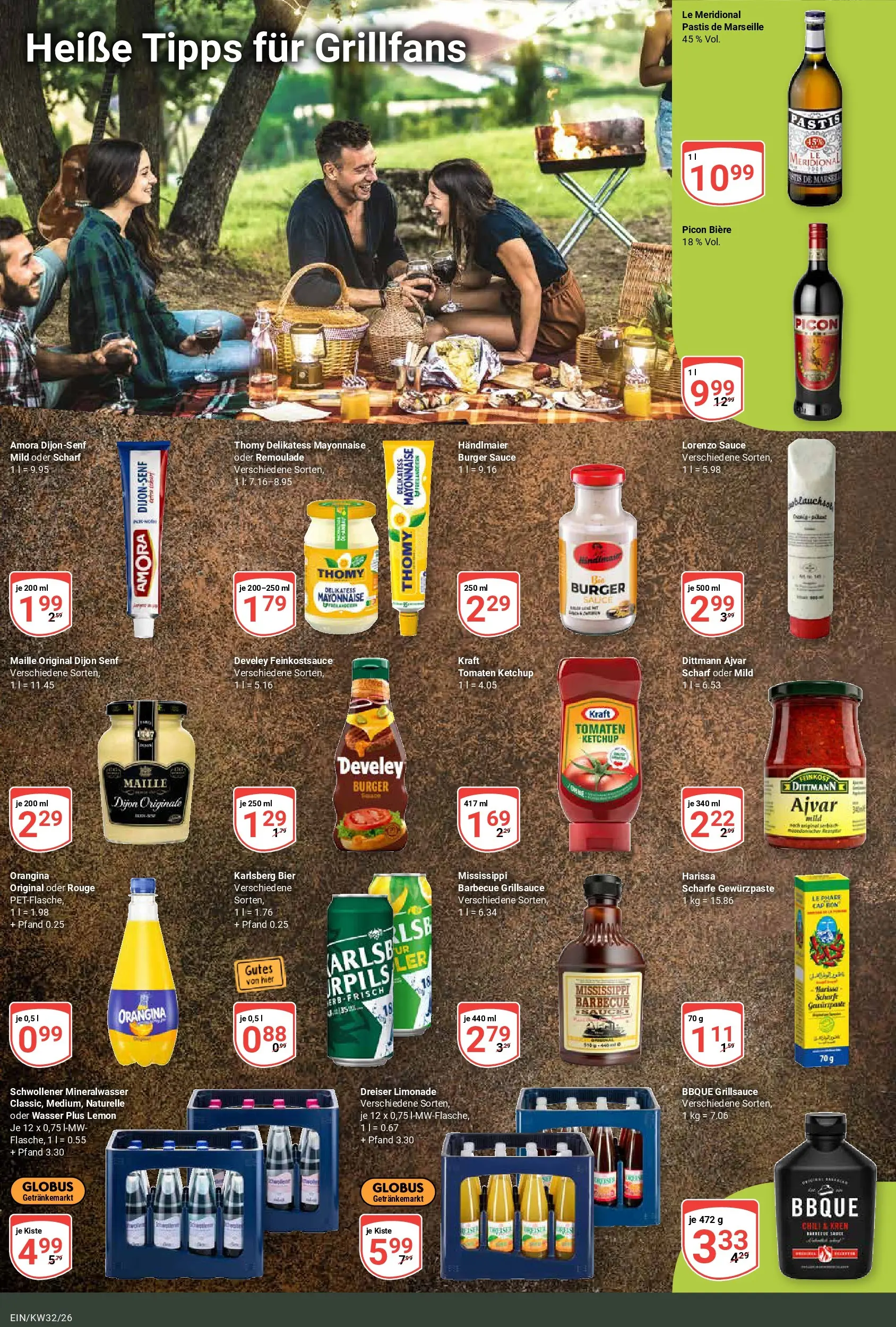 Globus Prospekt Homburg-Einöd (ab 03.08.2026) » Angebote online | Seite: 22 | Produkte: Limonade, Tomaten, Wasser, Mayonnaise