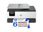 MediaMarkt HP OfficeJet Pro 8124e mit 6 Monate HP Instant Ink, Multifunktionsdrucker, Bluetooth, WLAN, Duplexeinheit (f&uuml;r beidseitigen Druck), A4, A5, A6, Silber/Schwarz - bis 15.08.2026