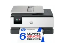 HP OfficeJet Pro 8124e mit 6 Monate HP Instant Ink, Multifunktionsdrucker, Bluetooth, WLAN, Duplexeinheit (f&uuml;r beidseitigen Druck), A4, A5, A6, Silber/Schwarz