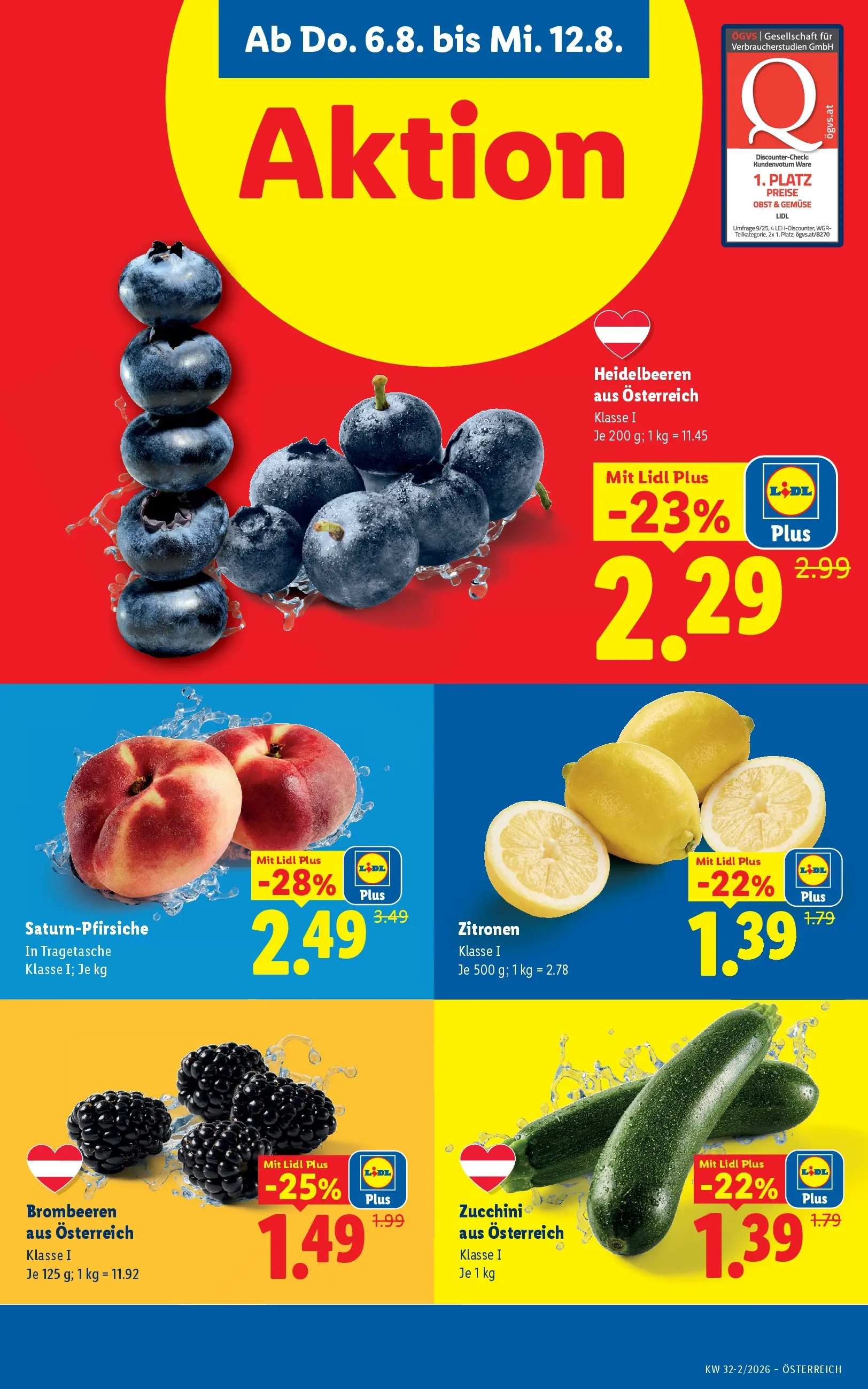 Lidl - Lidl ab 06.08.2026 - Angebote ab donnerstag | Seite: 5 | Produkte: Gemüse, Obst