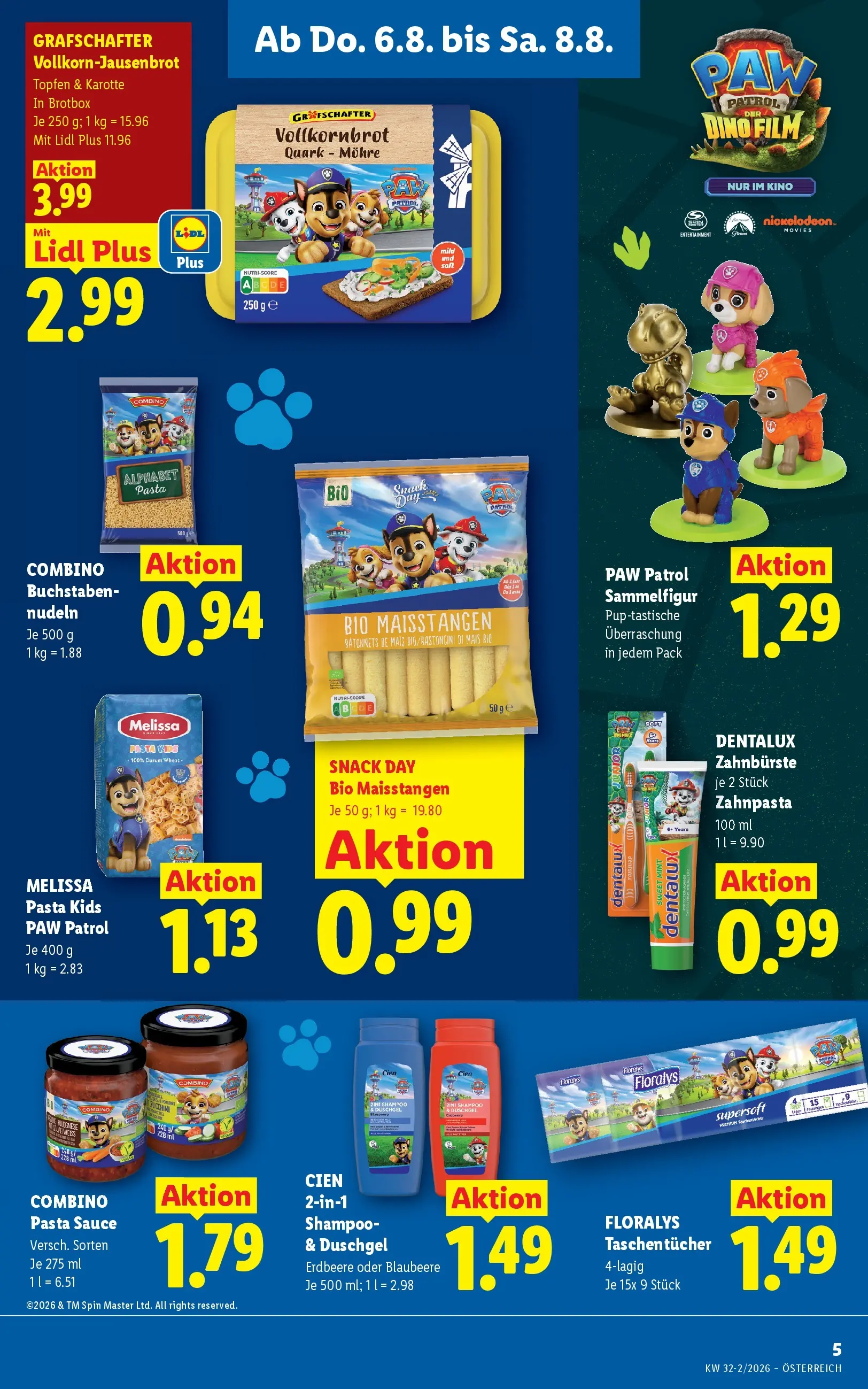 Lidl - Lidl ab 06.08.2026 - Angebote ab donnerstag | Seite: 7 | Produkte: Karotte, Shampoo, Zahnbürste, Nudeln