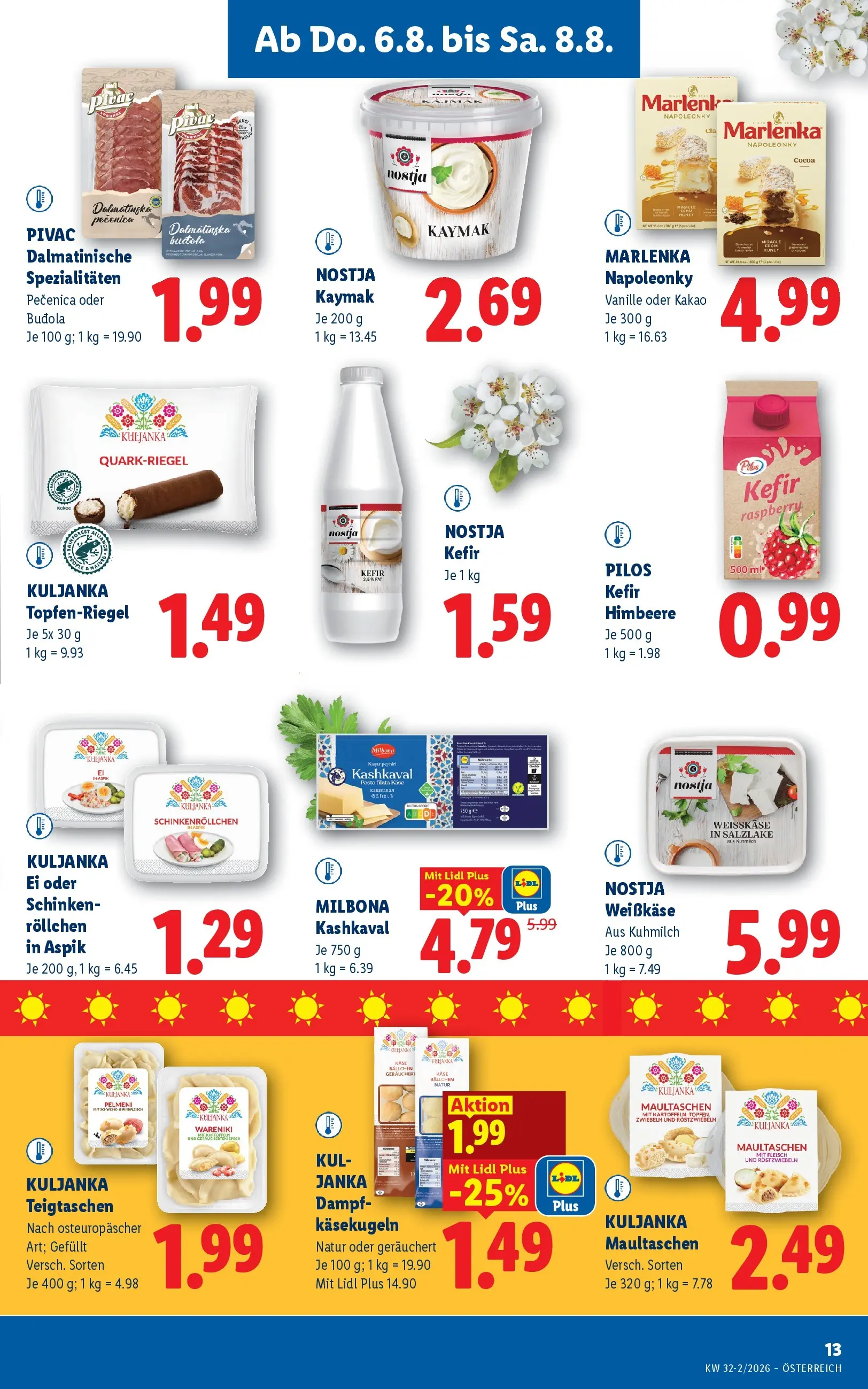 Lidl - Lidl ab 06.08.2026 - Angebote ab donnerstag | Seite: 15 | Produkte: Pasta, Himbeere, Käse, Schinken