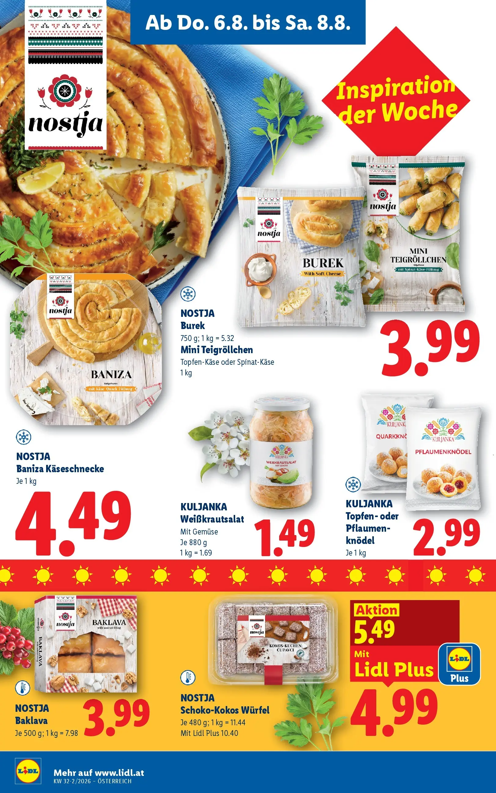 Lidl - Lidl ab 06.08.2026 - Angebote ab donnerstag | Seite: 16 | Produkte: Gemüse, Käse