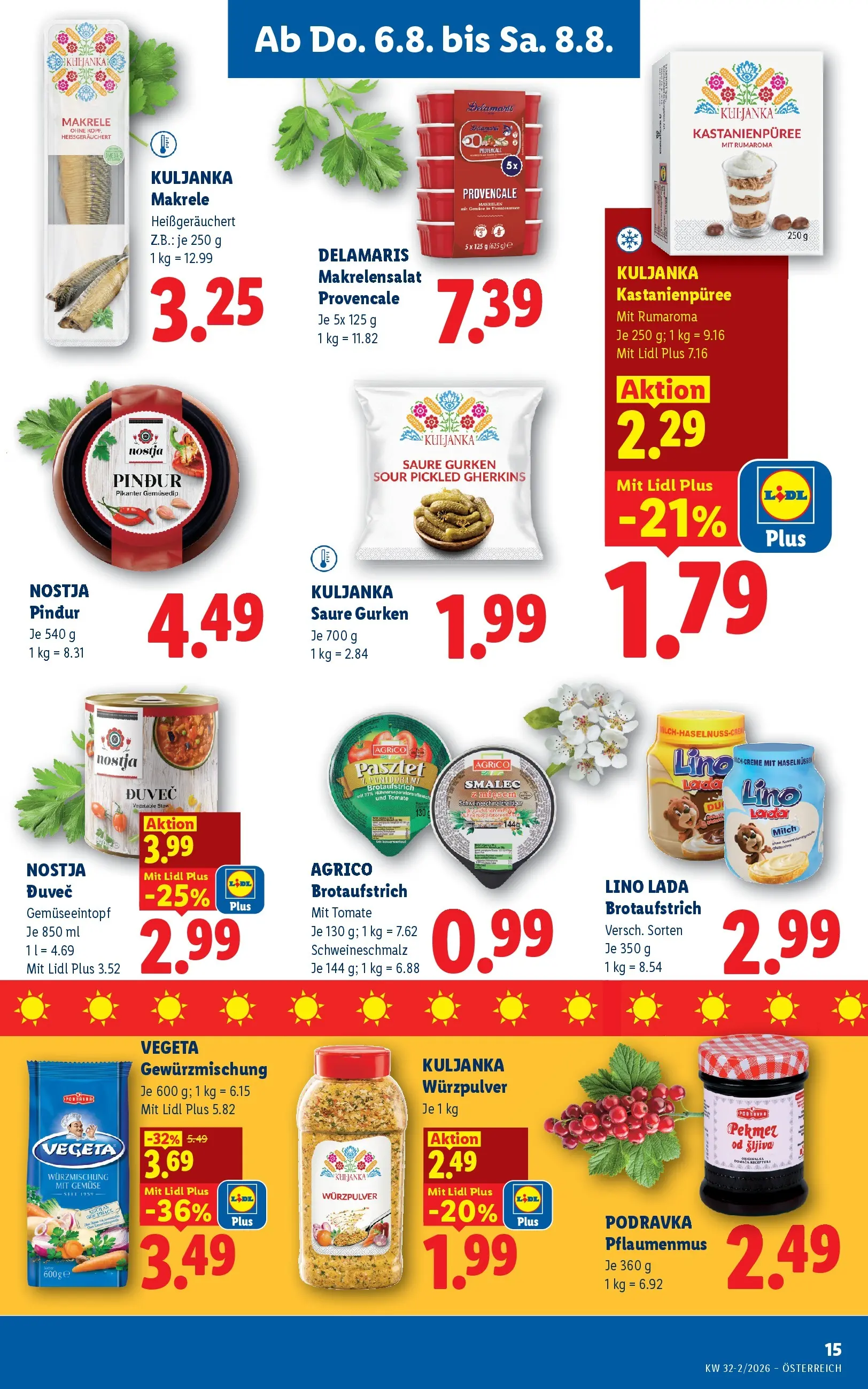Lidl - Lidl ab 06.08.2026 - Angebote ab donnerstag | Seite: 17 | Produkte: Gurken, Gemüse
