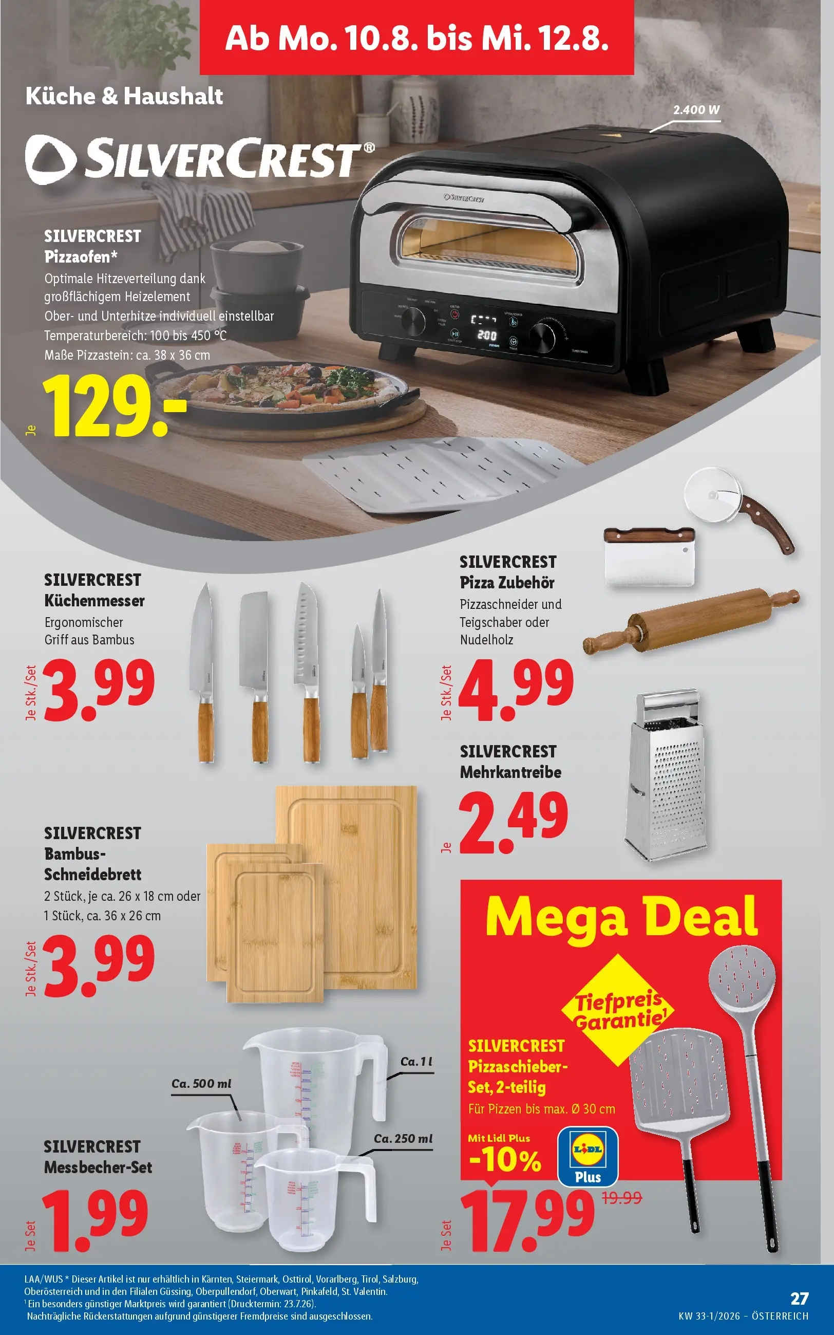 Lidl - Lidl ab 06.08.2026 - Angebote ab donnerstag | Seite: 31 | Produkte: Pizza