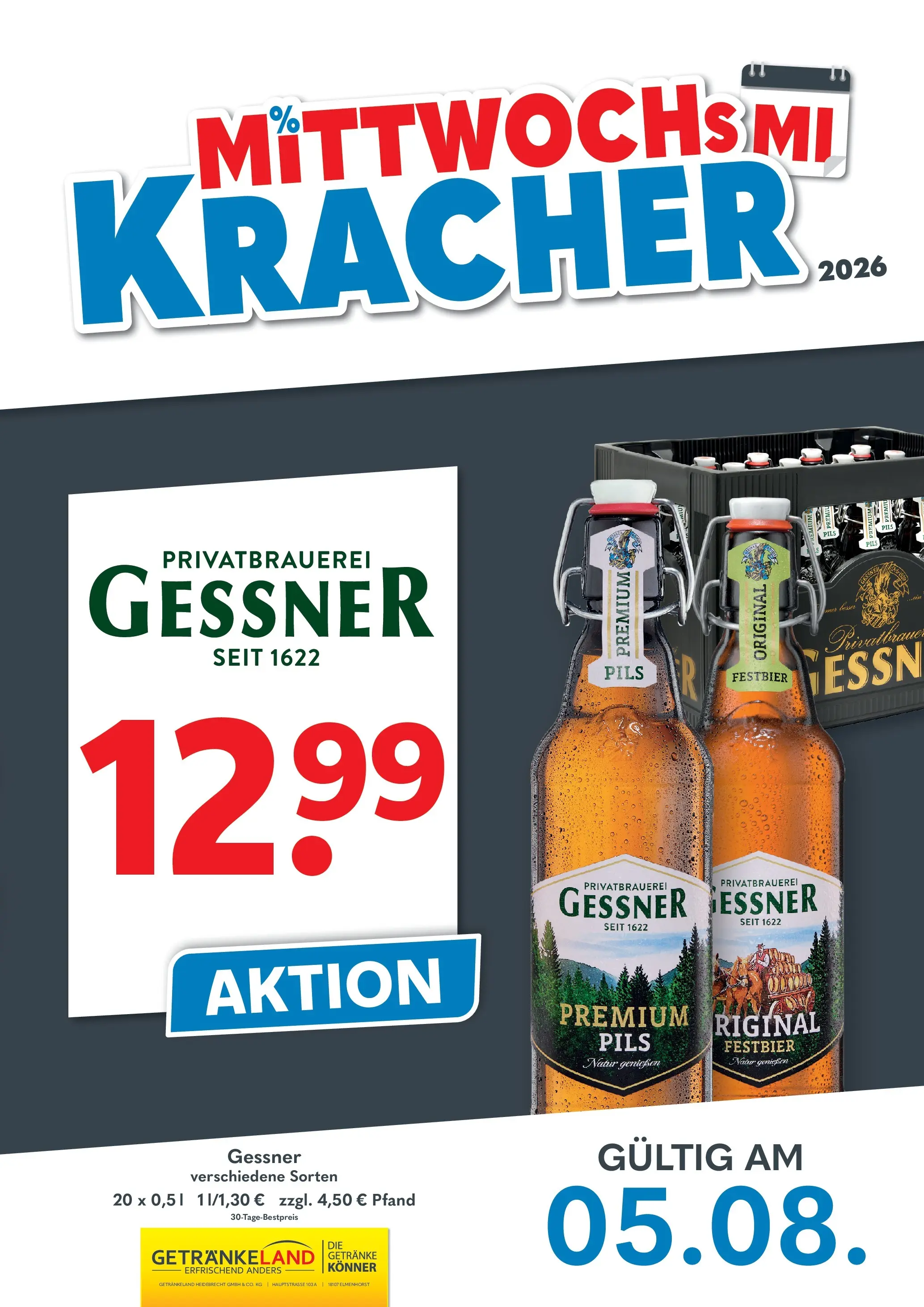 Getränkeland Prospekt Neustrelitz (ab 03.08.2026) zum Blättern | Seite: 2 | Produkte: Pils