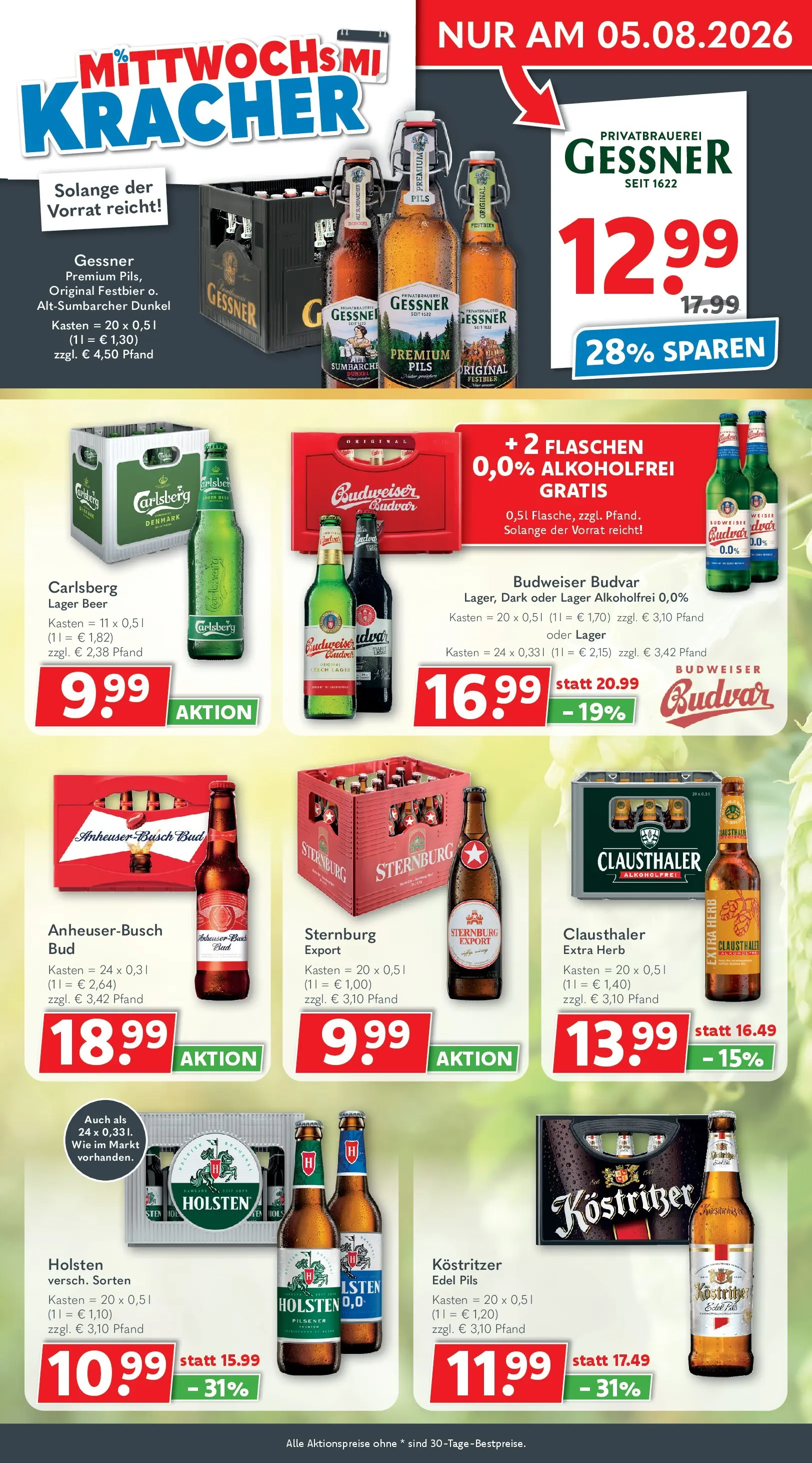 Getränkeland Prospekt Neustrelitz (ab 03.08.2026) zum Blättern | Seite: 2 | Produkte: Carlsberg, Kostritzer, Pils, Holsten