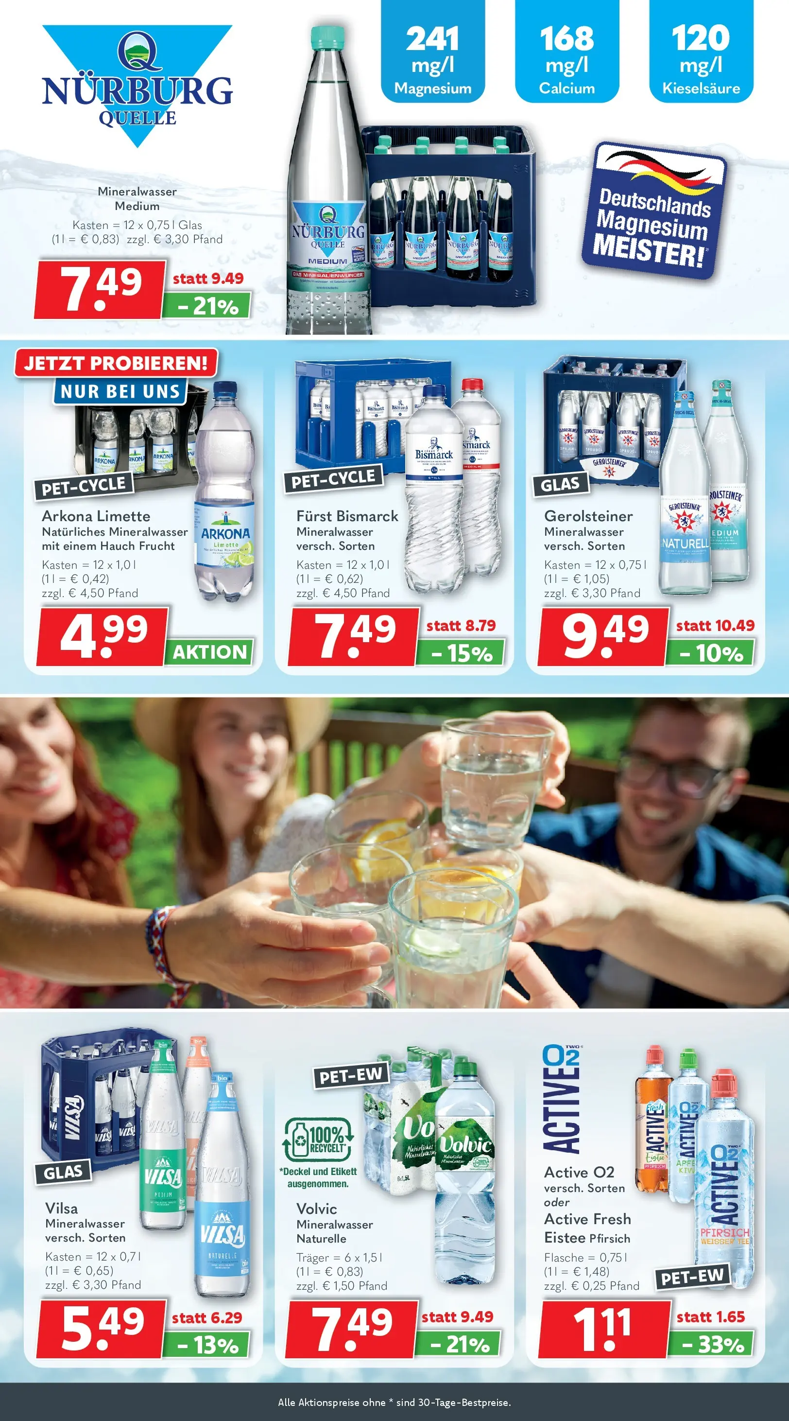 Getränkeland Prospekt Ahrensburg (ab 03.08.2026) zum Blättern | Seite: 6 | Produkte: Mineralwasser, Tee, Volvic, Gerolsteiner