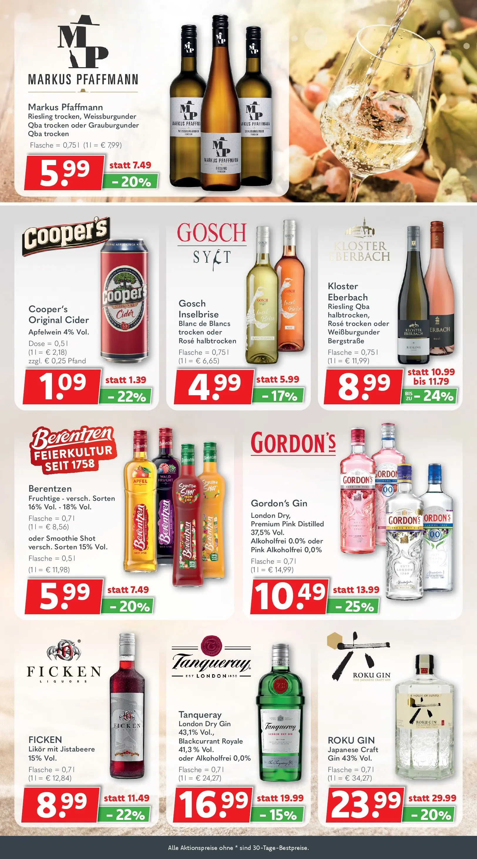 Getränkeland Prospekt Neustrelitz (ab 03.08.2026) zum Blättern | Seite: 8 | Produkte: Äpfel, Apple, Gin, Berentzen