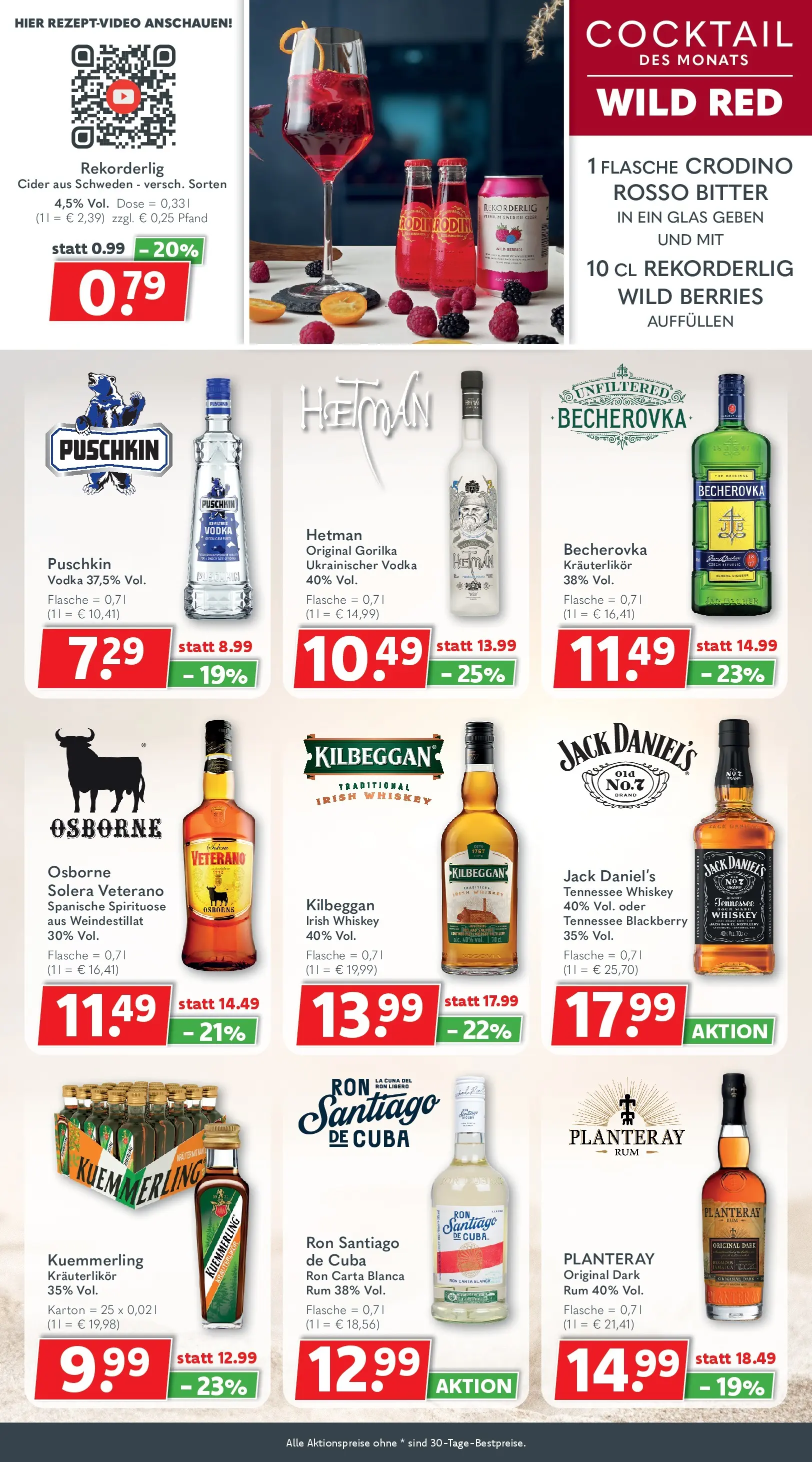 Getränkeland Prospekt Neustrelitz (ab 03.08.2026) zum Blättern | Seite: 9 | Produkte: Osborne, Rum, Jack Daniel's, Whiskey