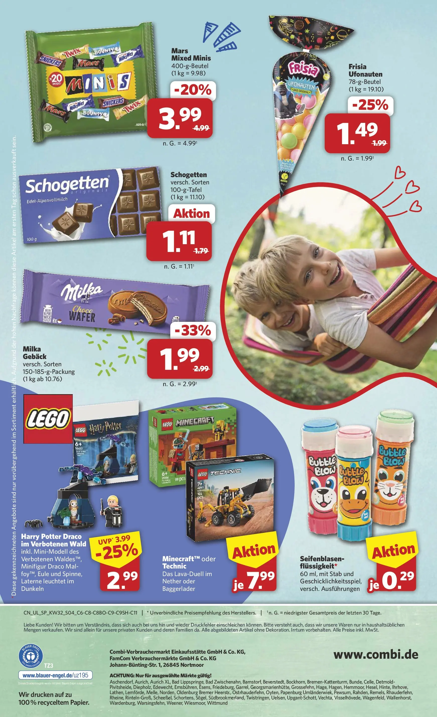 Combi Prospekt Dülmen (ab 03.08.2026) zum Blättern | Seite: 4 | Produkte: Milka, Mars, Twix, Schogetten