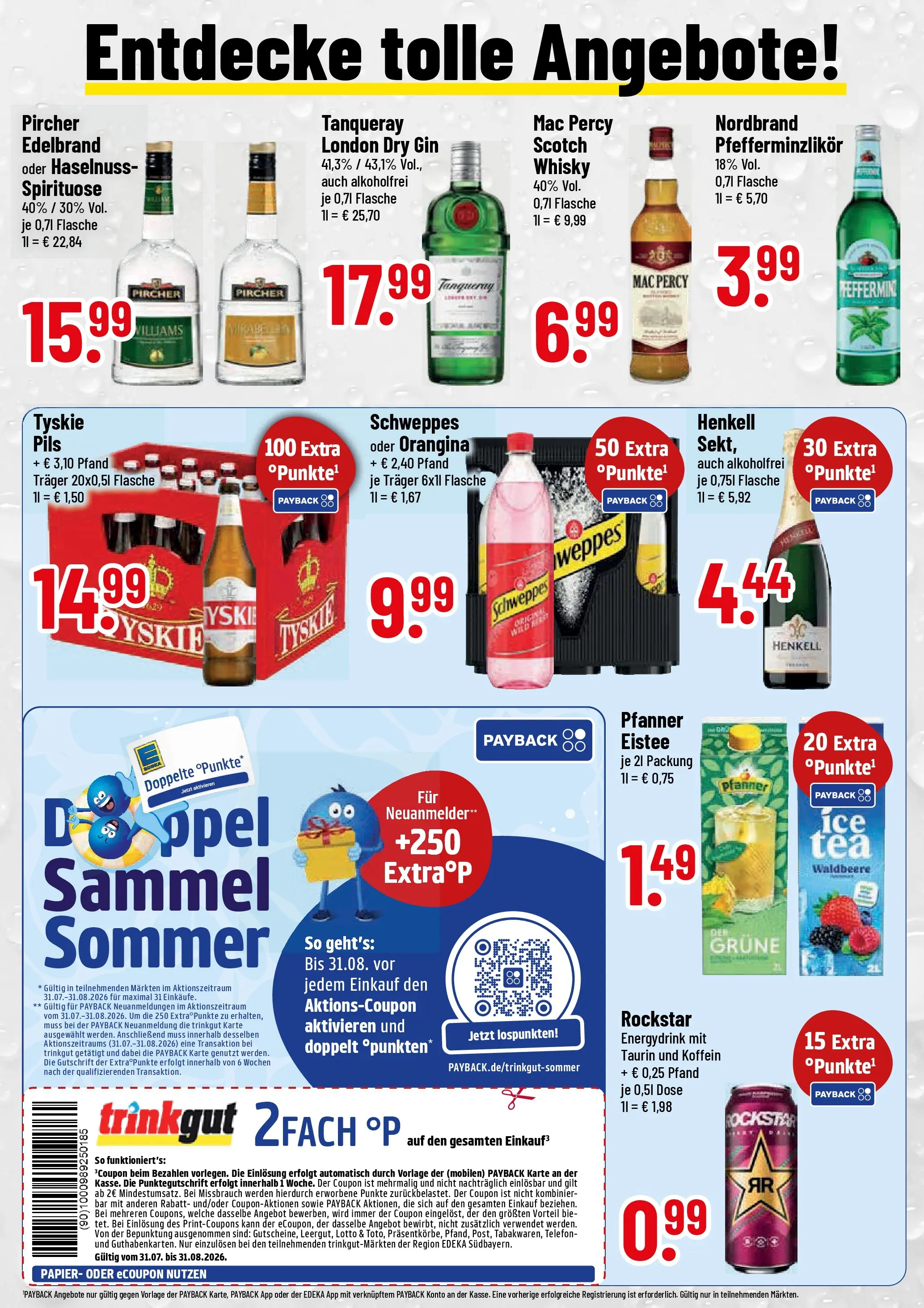 Trinkgut Prospekt Füssen (ab 03.08.2026) » Angebote online | Seite: 2 | Produkte: Whisky, Tyskie, Sekt, Pils