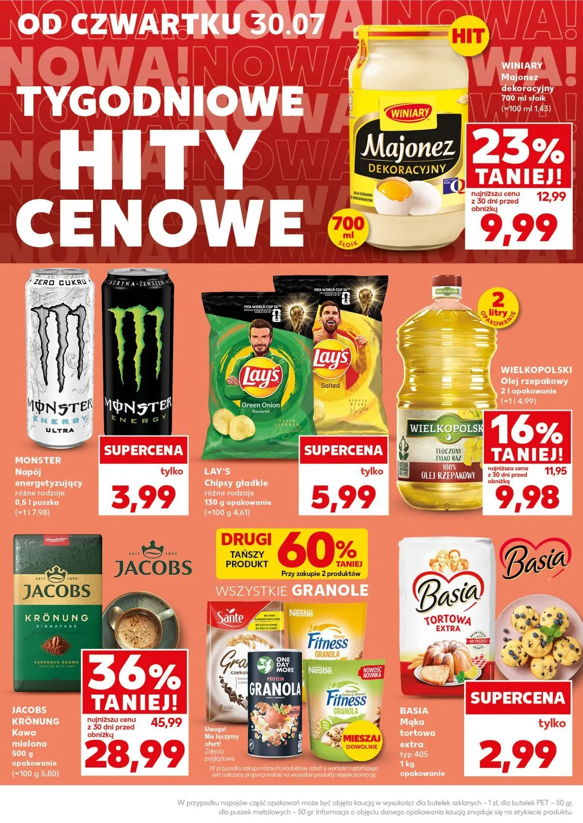 Kaufland - Kaufland Mocny Start ważne do 5.08 od 02.08.2026 - od jutra PDF | Strona: 10 | Produkty: Chipsy, Granola, Kawa, Majonez