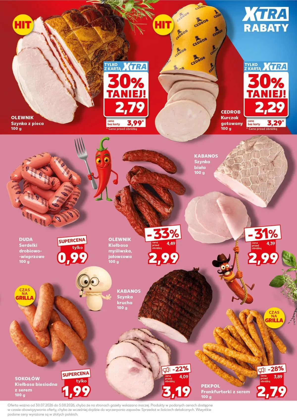 Kaufland - Kaufland Mocny Start ważne do 5.08 od 02.08.2026 - od jutra PDF | Strona: 13 | Produkty: Kiełbasa, Karta, Kurczak, Frankfurterki