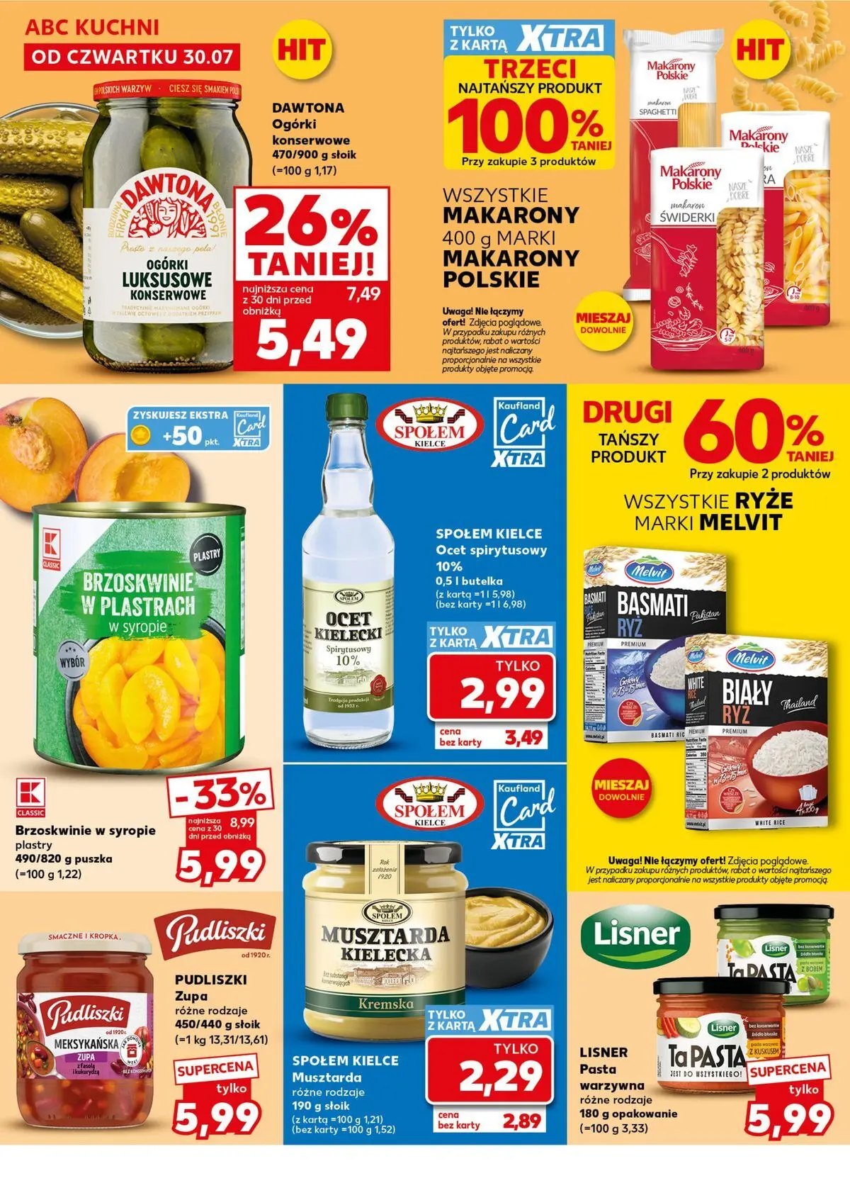 Kaufland - Kaufland Mocny Start ważne do 5.08 od 02.08.2026 - od jutra PDF | Strona: 16 | Produkty: Ocet, Pasta warzywna, Makarony, Ogórki