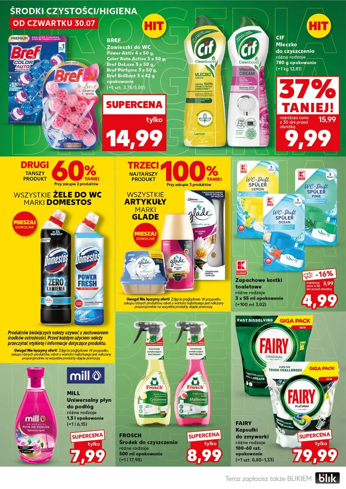 Kaufland - Kaufland Mocny Start ważne do 5.08 od 02.08.2026 - od jutra PDF | Strona: 18 | Produkty: Domestos, Fairy, Kapsułki do zmywarki, Kostki toaletowe