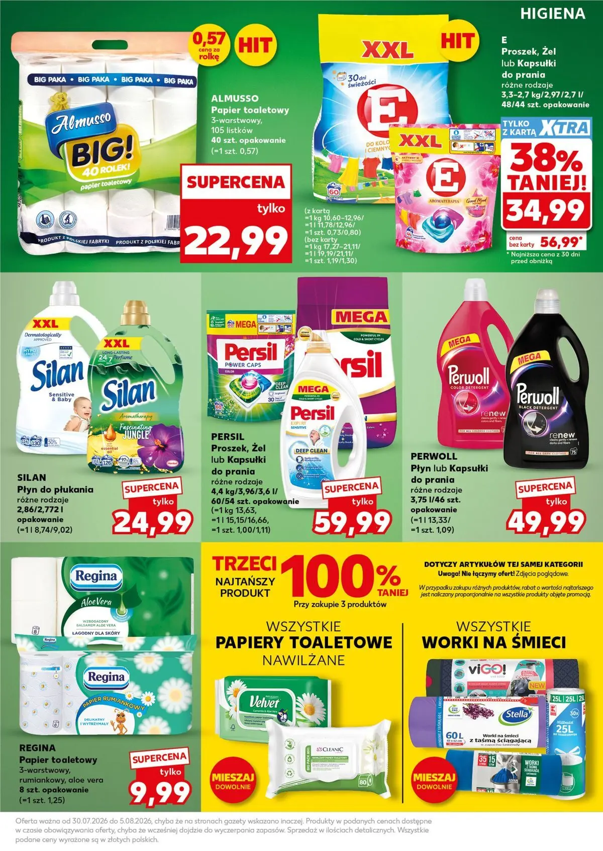 Kaufland - Kaufland Mocny Start ważne do 5.08 od 02.08.2026 - od jutra PDF | Strona: 19 | Produkty: Papier toaletowy, Persil, Kapsułki do prania, Detergent