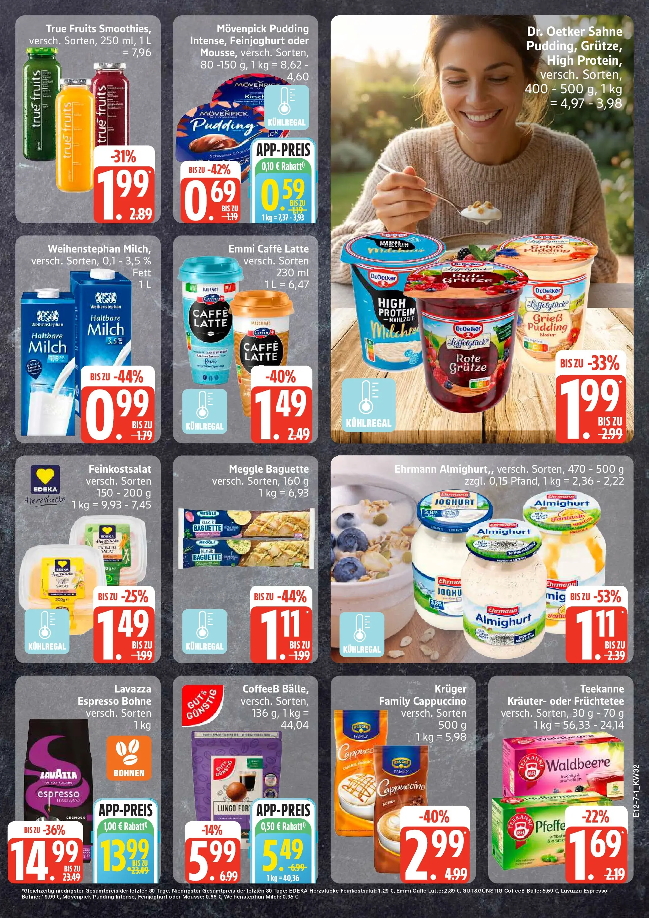 Edeka Prospekt Woldegk (ab 03.08.2026) » Angebote Online | Seite: 7 | Produkte: Lavazza, Joghurt, Pudding, Sahne