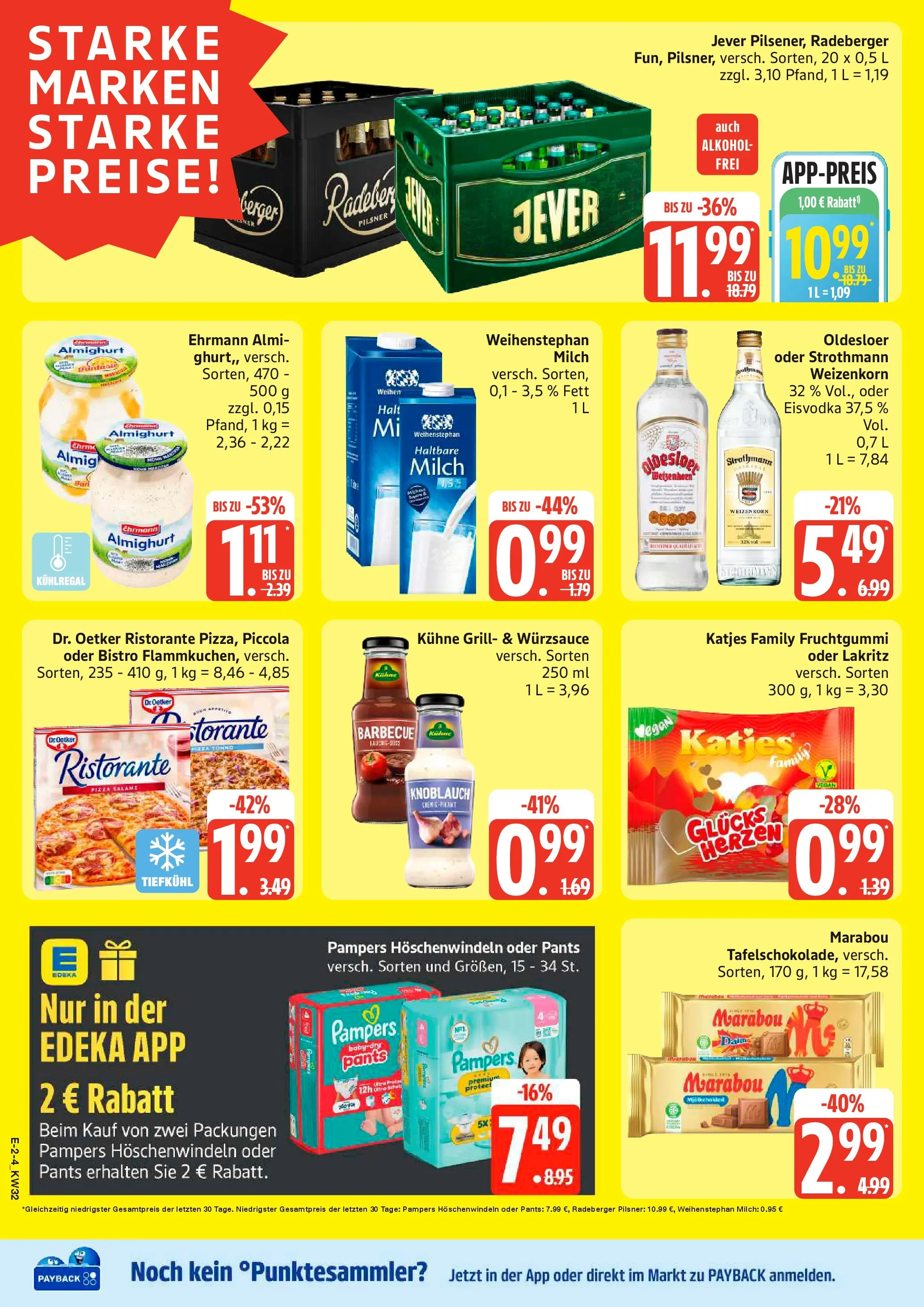Edeka Prospekt Dobbertin (ab 03.08.2026) » Angebote Online | Seite: 2 | Produkte: Ristorante, Oldesloer, Jever, Radeberger pilsner