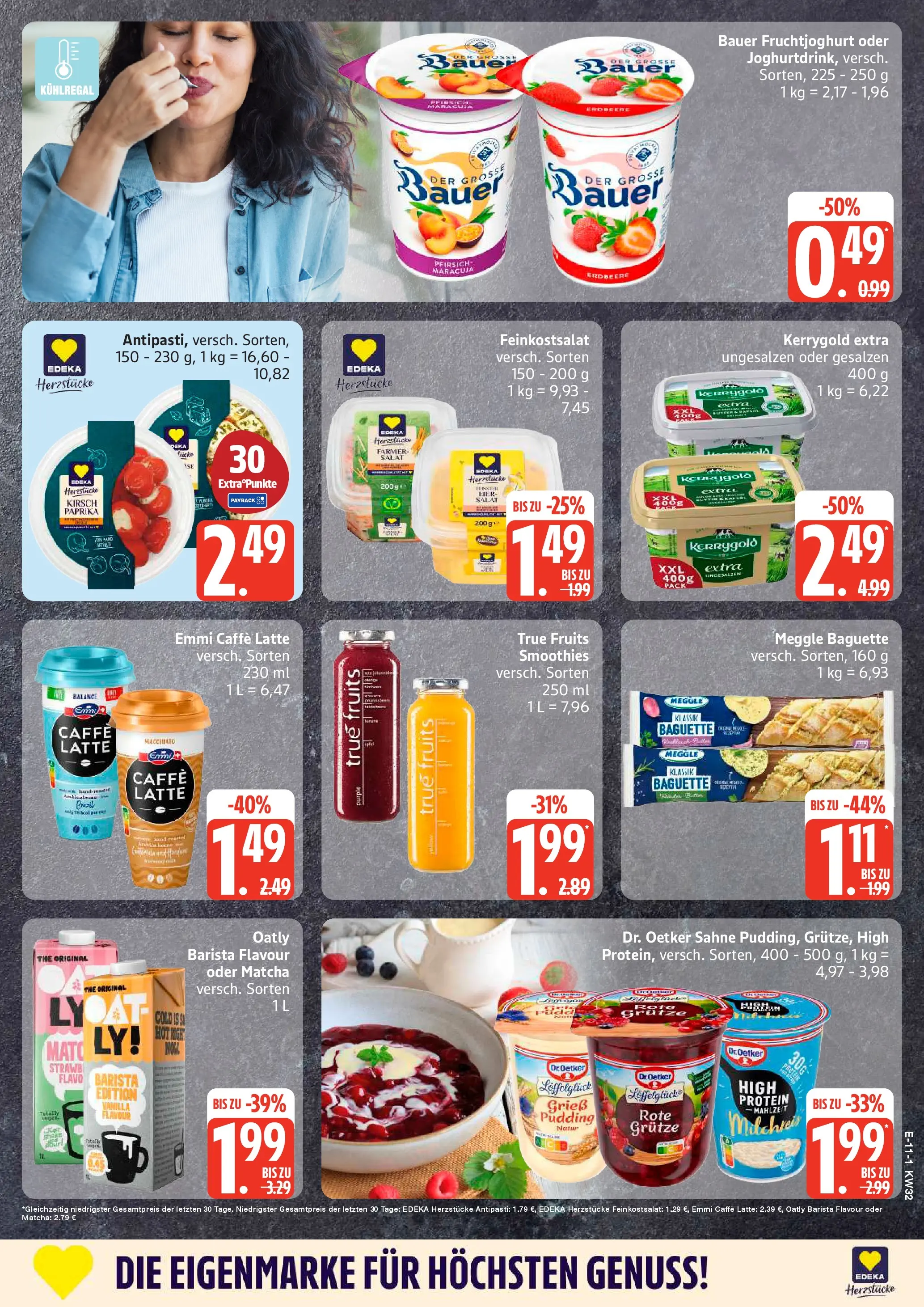 Edeka Prospekt Dobbertin (ab 03.08.2026) » Angebote Online | Seite: 13 | Produkte: Fruchtjoghurt, Pudding, Paprika, Oatly