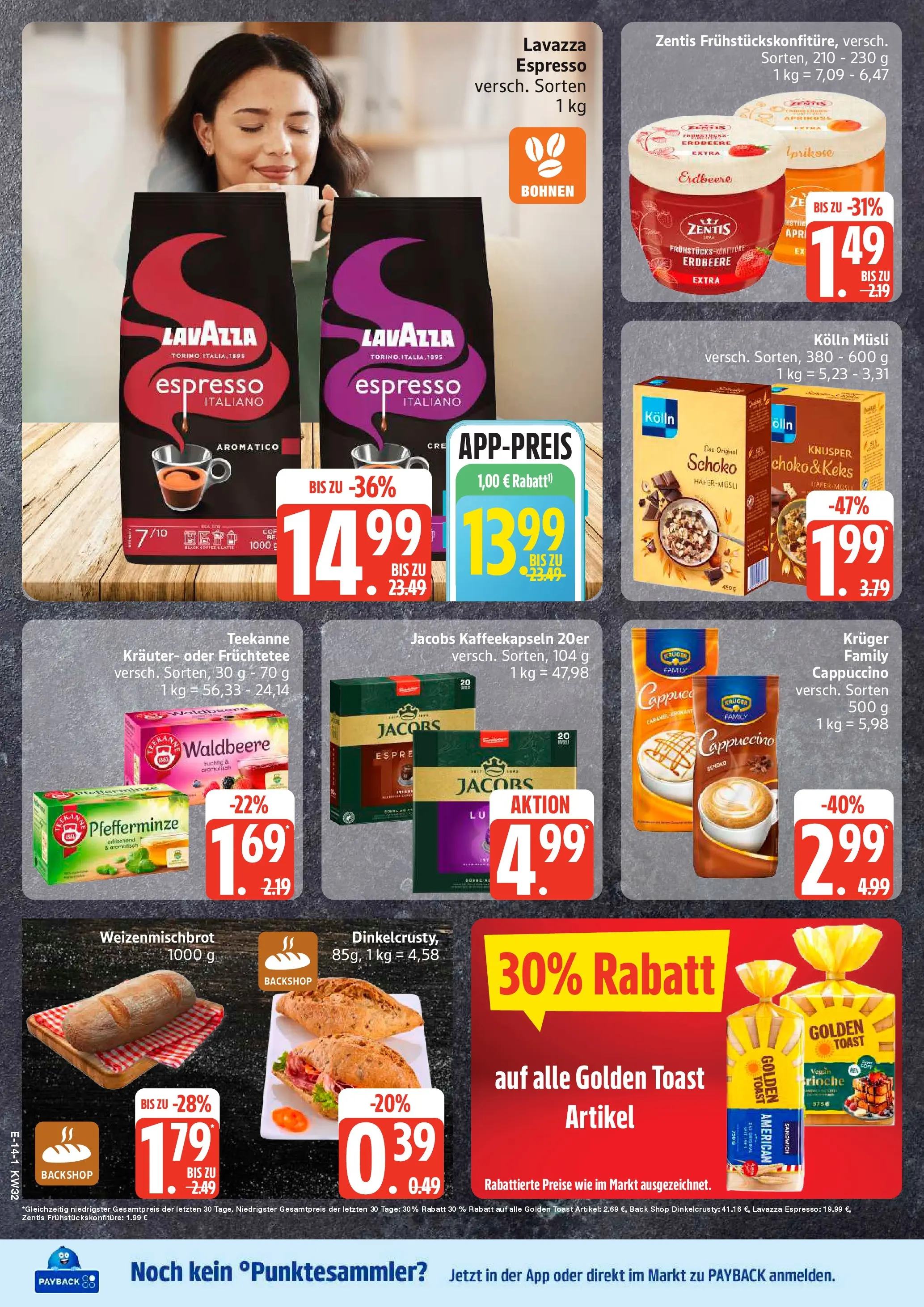 Edeka Prospekt Dobbertin (ab 03.08.2026) » Angebote Online | Seite: 17 | Produkte: Musli, Lavazza, Kolln musli, Teekanne
