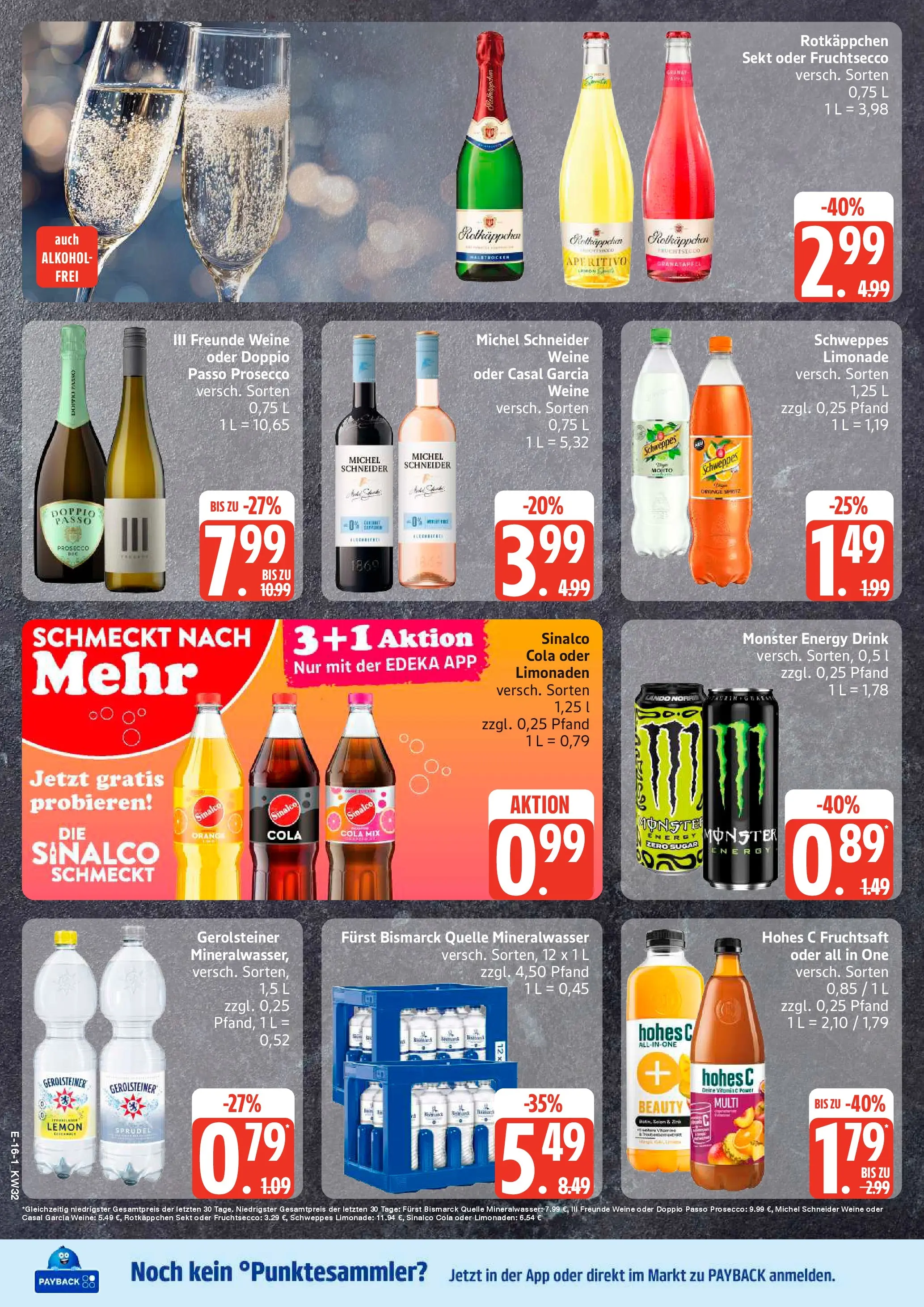 Marktkauf Prospekt Hamburg (ab 03.08.2026) » Angebote online | Seite: 20 | Produkte: Granatapfel, Energy, Sekt, Schweppes