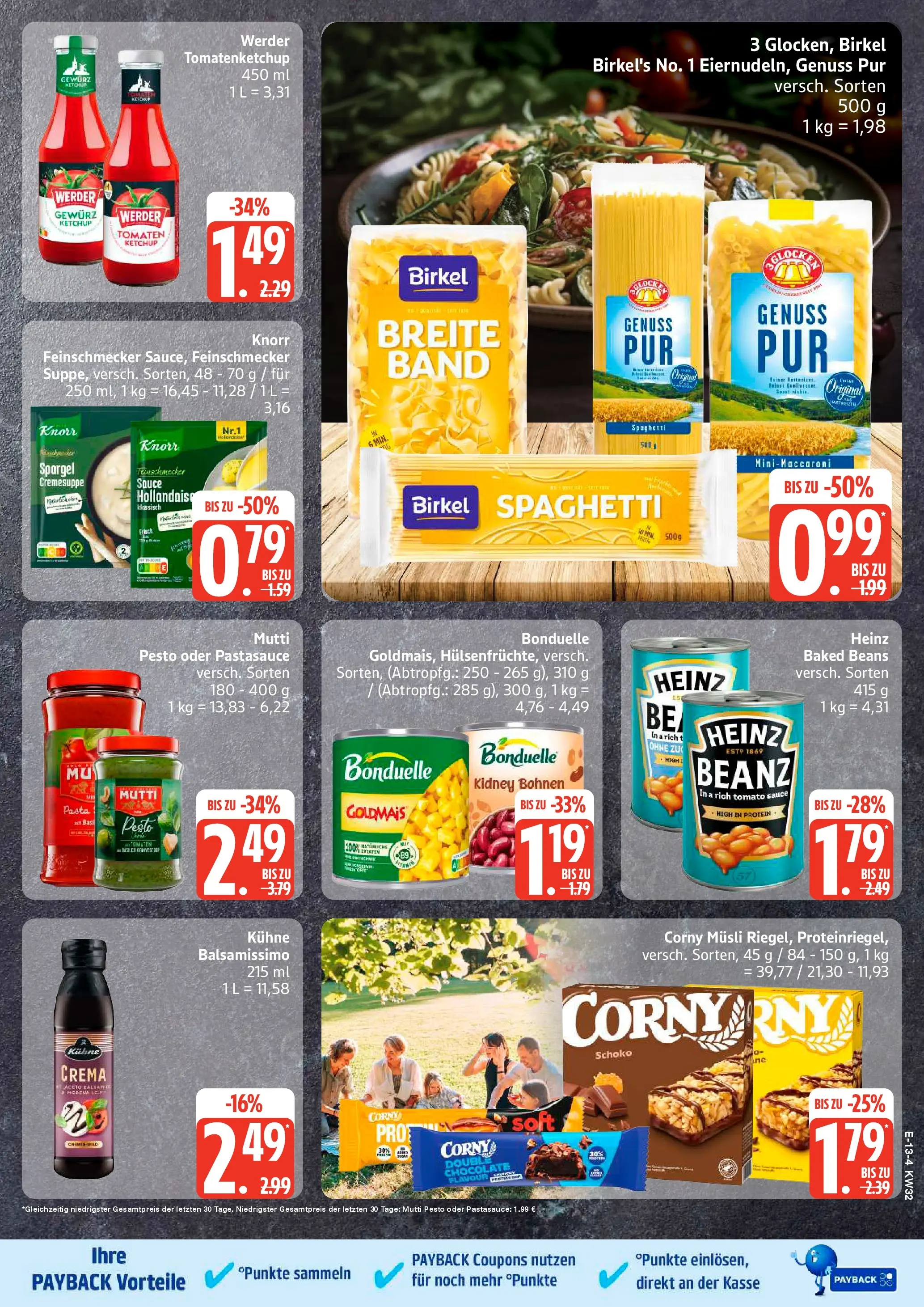 Edeka Prospekt Dobbertin (ab 03.08.2026) » Angebote Online | Seite: 16 | Produkte: Musli, Tomaten, Knorr, Ketchup