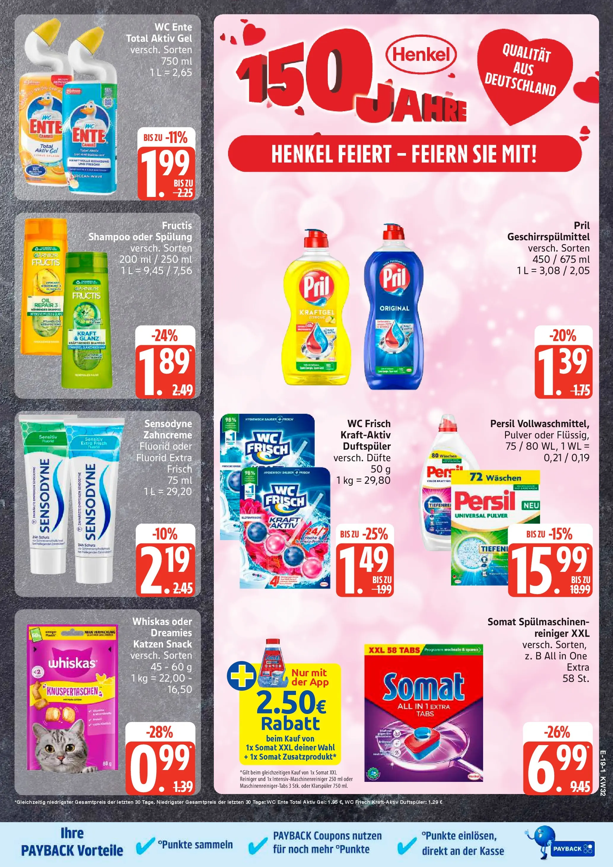 Edeka Prospekt Dobbertin (ab 03.08.2026) » Angebote Online | Seite: 24 | Produkte: Klarspüler, Pril, Ente, Whiskas