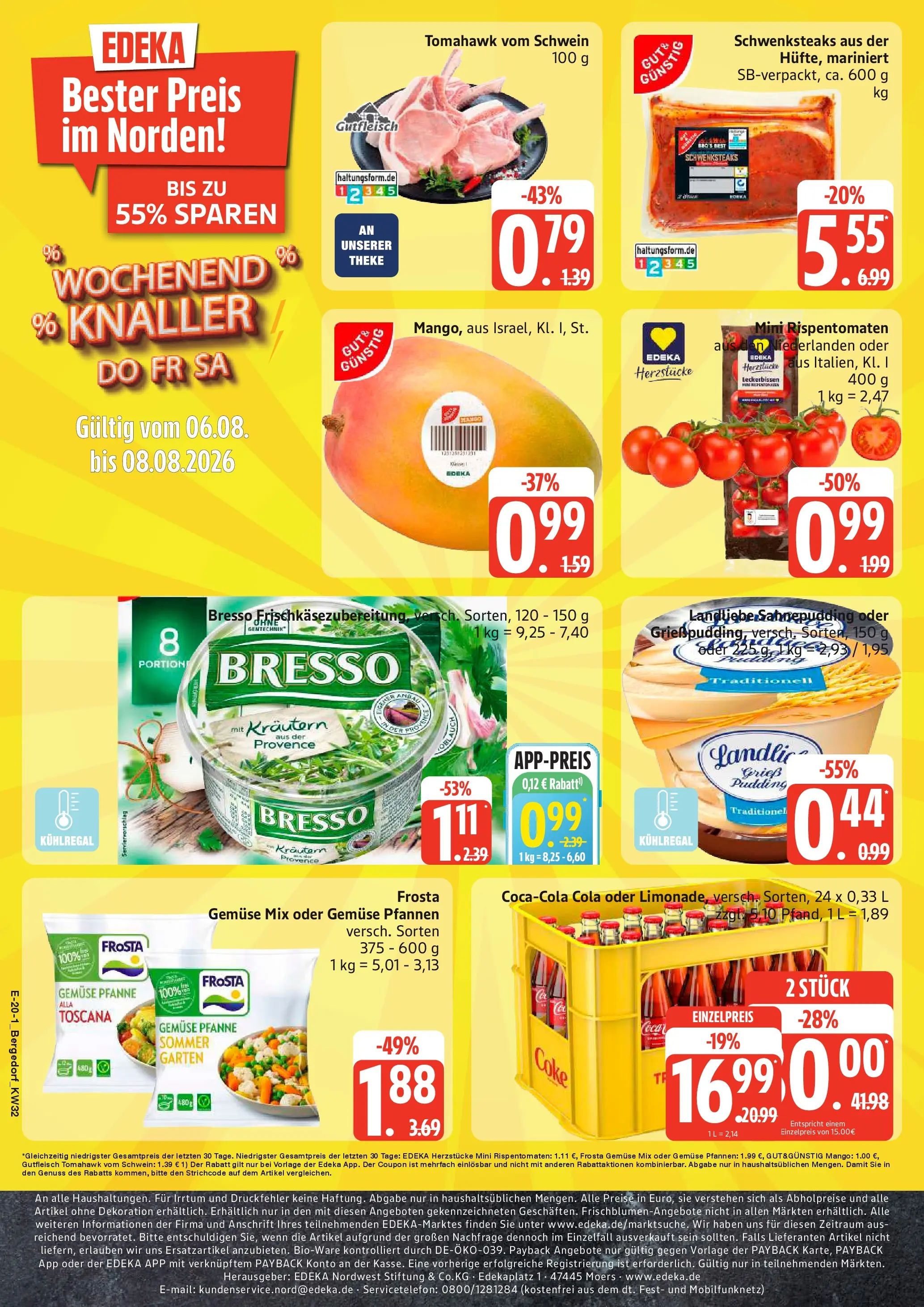 Marktkauf Prospekt Hamburg (ab 03.08.2026) » Angebote online | Seite: 25 | Produkte: Bresso, Frosta, Gemüse, Mango