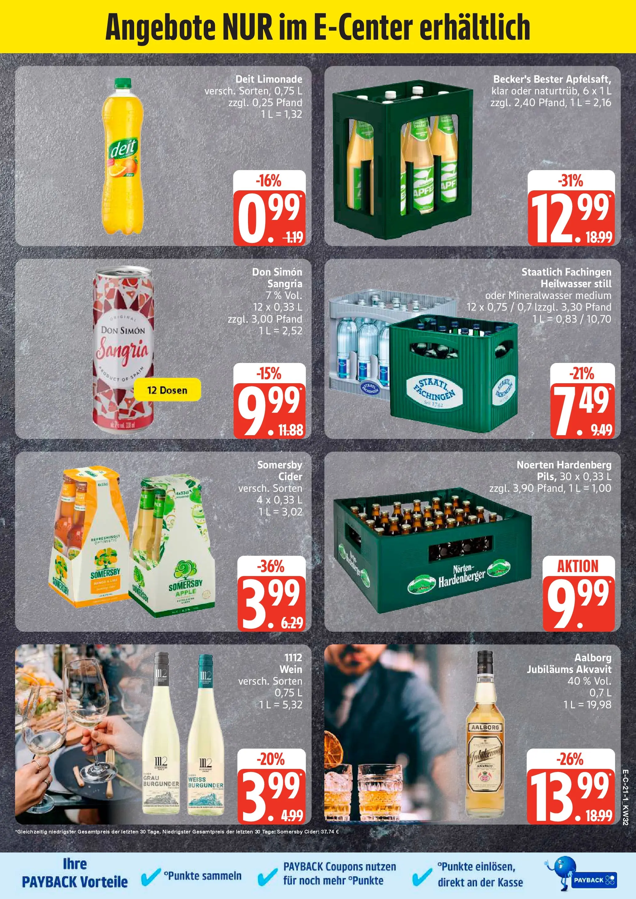 Edeka Prospekt Elmshorn (ab 03.08.2026) » Angebote Online | Seite: 26 | Produkte: Limonade, Mineralwasser, Apple, Wein