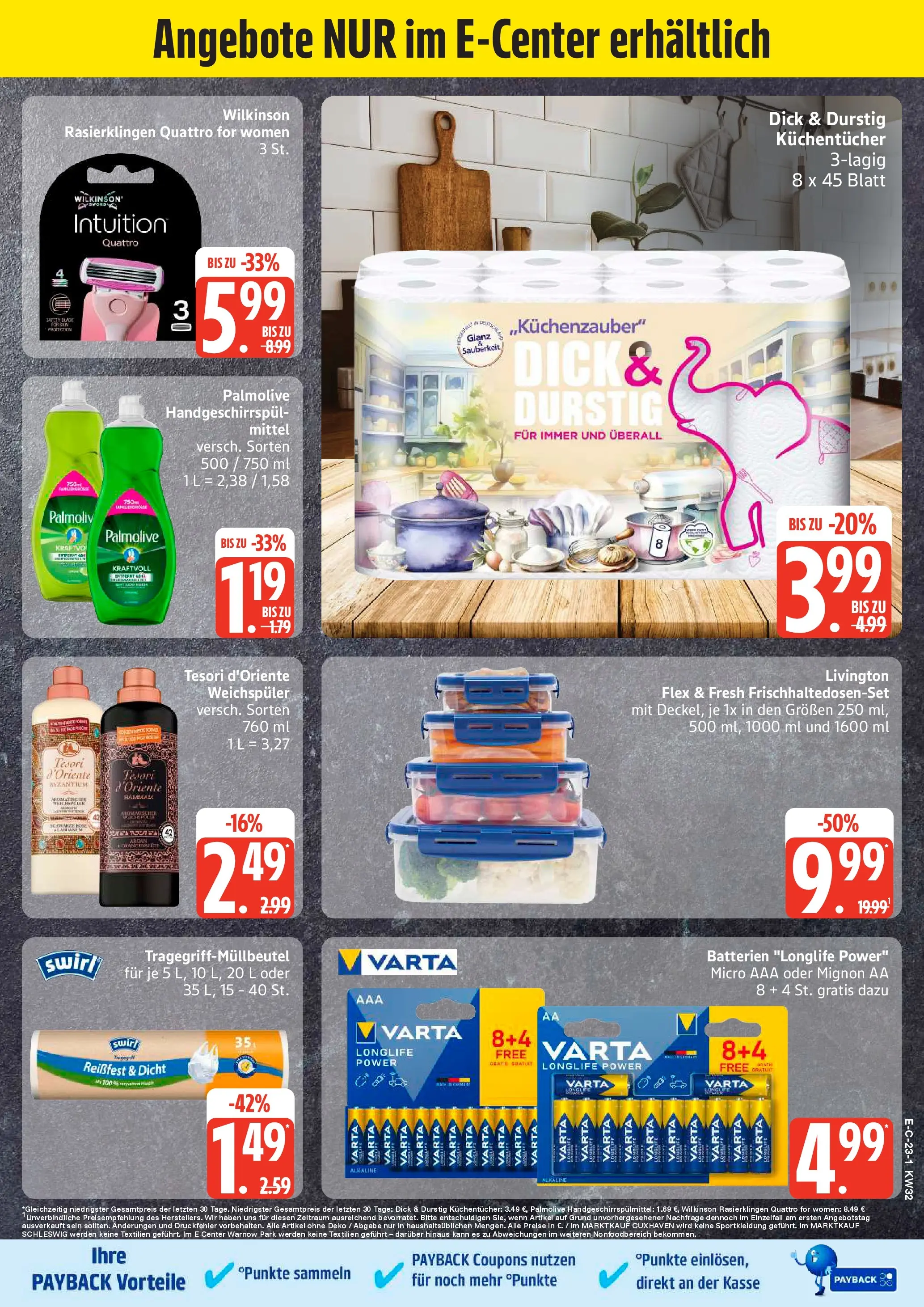 Edeka Prospekt Elmshorn (ab 03.08.2026) » Angebote Online | Seite: 28 | Produkte: Batterien, Weichspüler