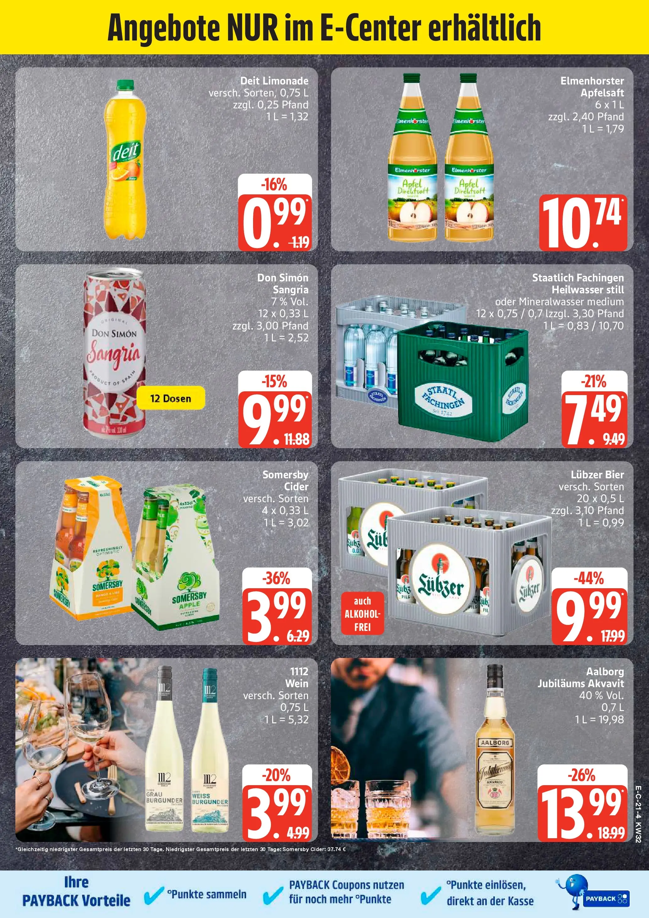 Marktkauf Prospekt Grevesmühlen (ab 03.08.2026) » Angebote online | Seite: 26 | Produkte: Bier, Apfelsaft, Wein, Lubzer