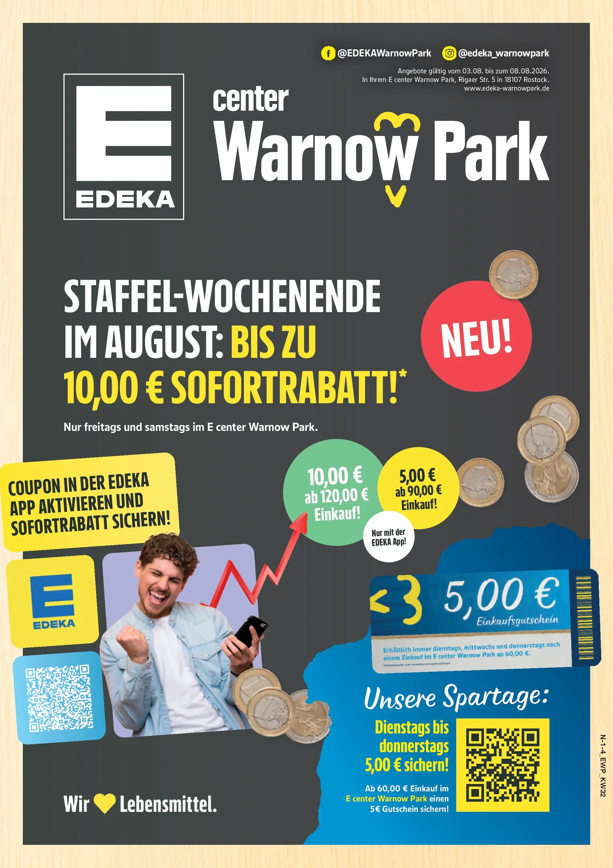 Edeka Prospekt Rostock (ab 03.08.2026) » Angebote Online | Seite: 1