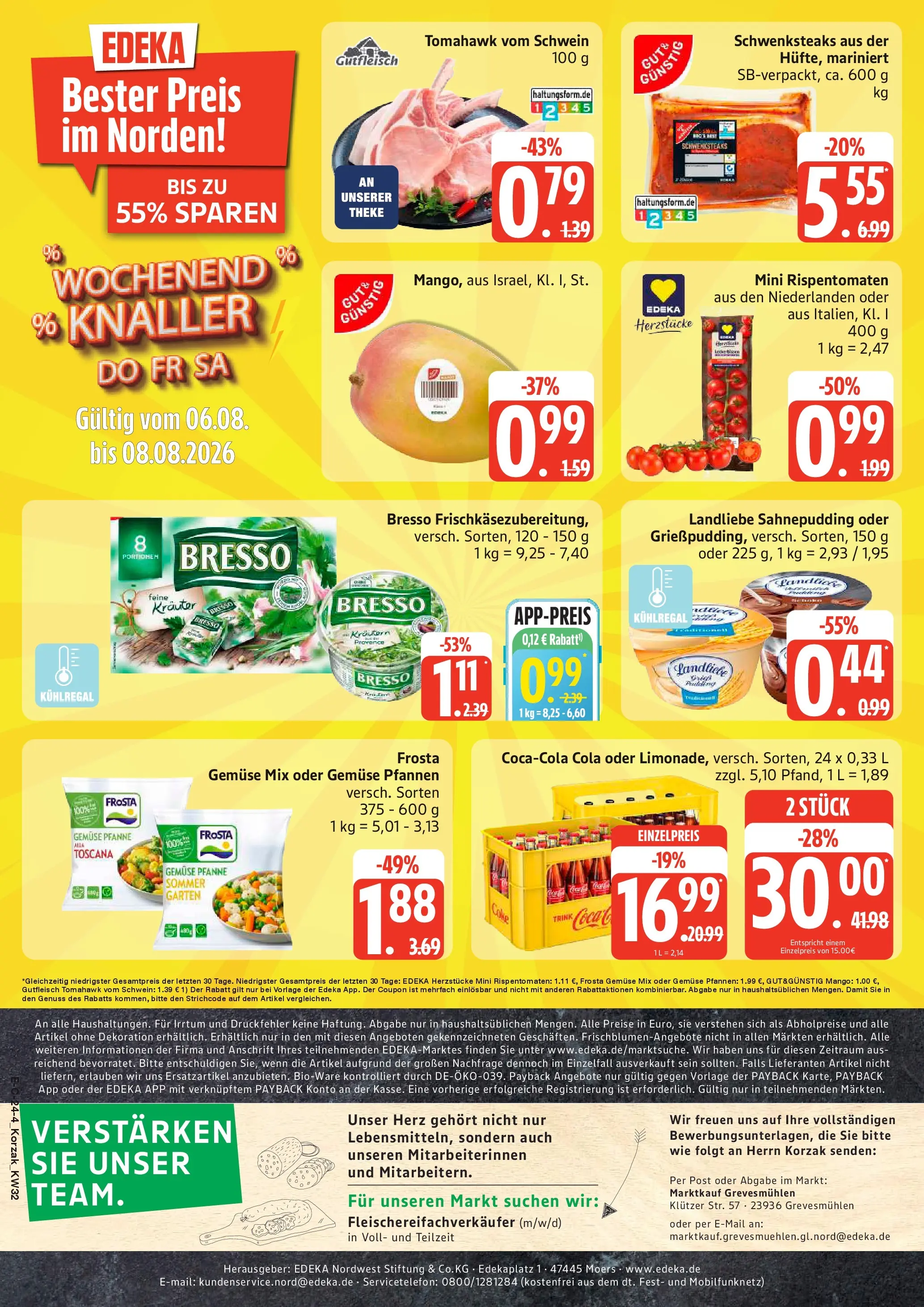 Marktkauf Prospekt Grevesmühlen (ab 03.08.2026) » Angebote online | Seite: 29 | Produkte: Theke, Frosta, Gemüse, Mango