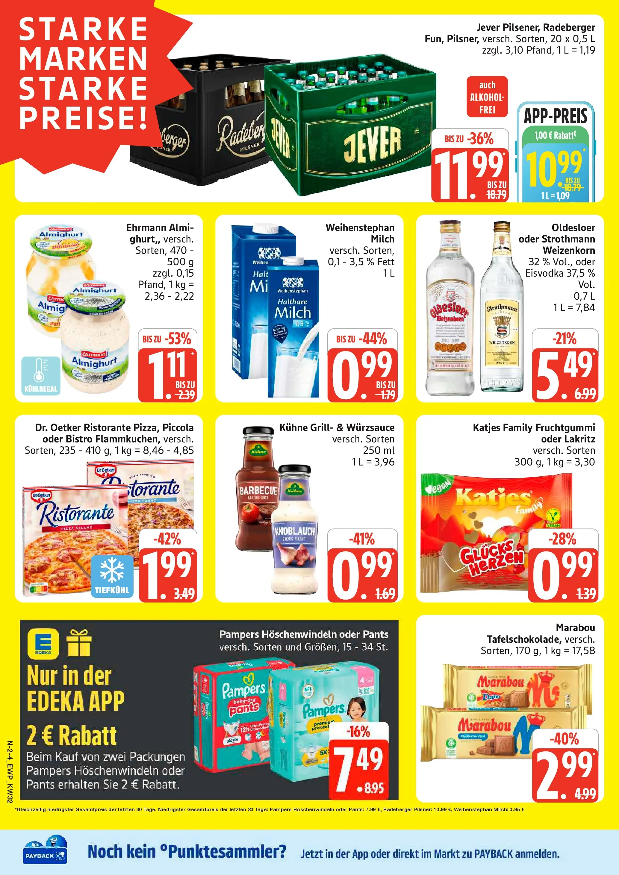 Edeka Prospekt Rostock (ab 03.08.2026) » Angebote Online | Seite: 2 | Produkte: Ristorante, Grill, Pizza, Radeberger pilsner