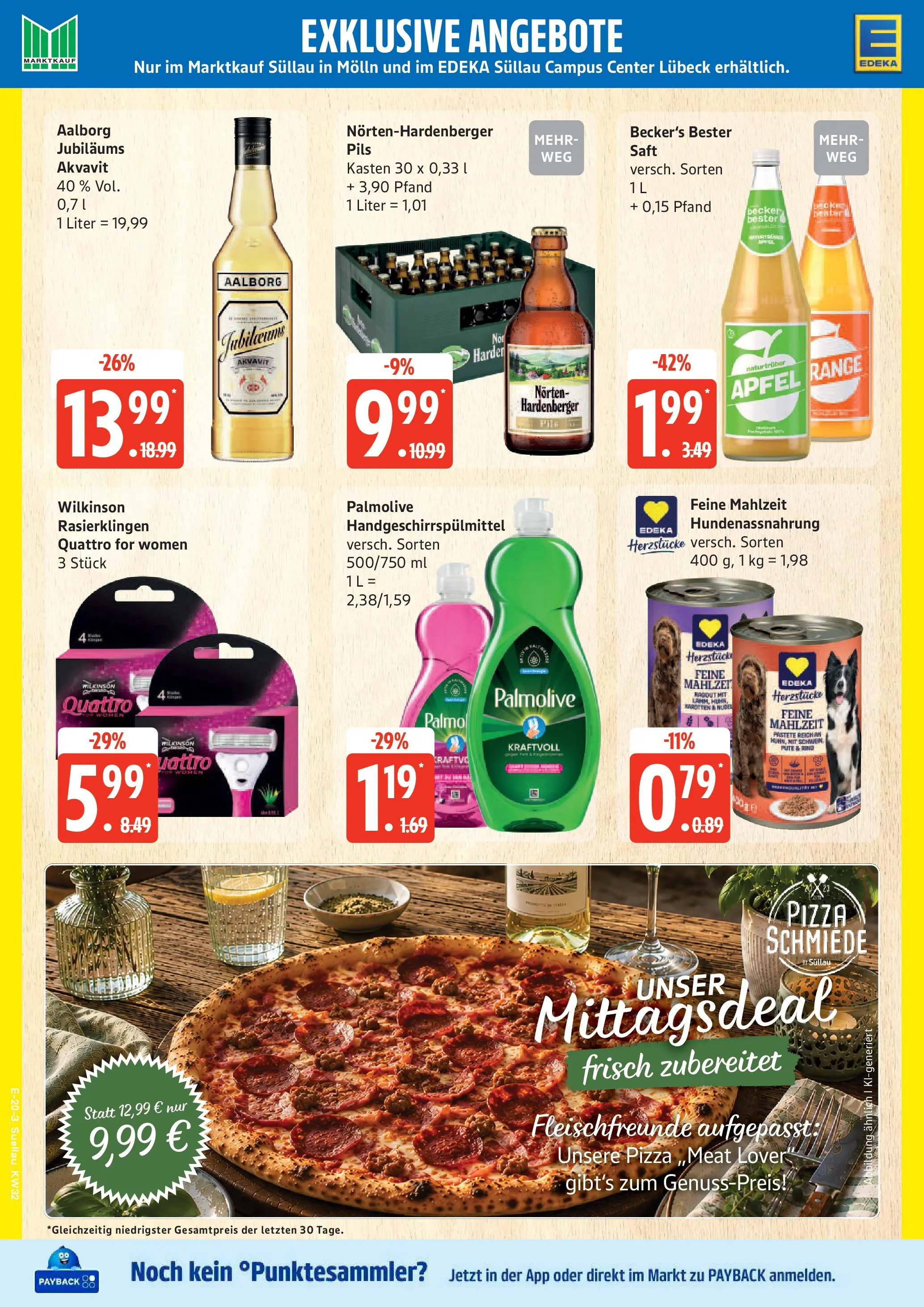Edeka Prospekt Ratzeburg (ab 03.08.2026) » Angebote Online | Seite: 25 | Produkte: Pute, Pils, Pizza, Saft