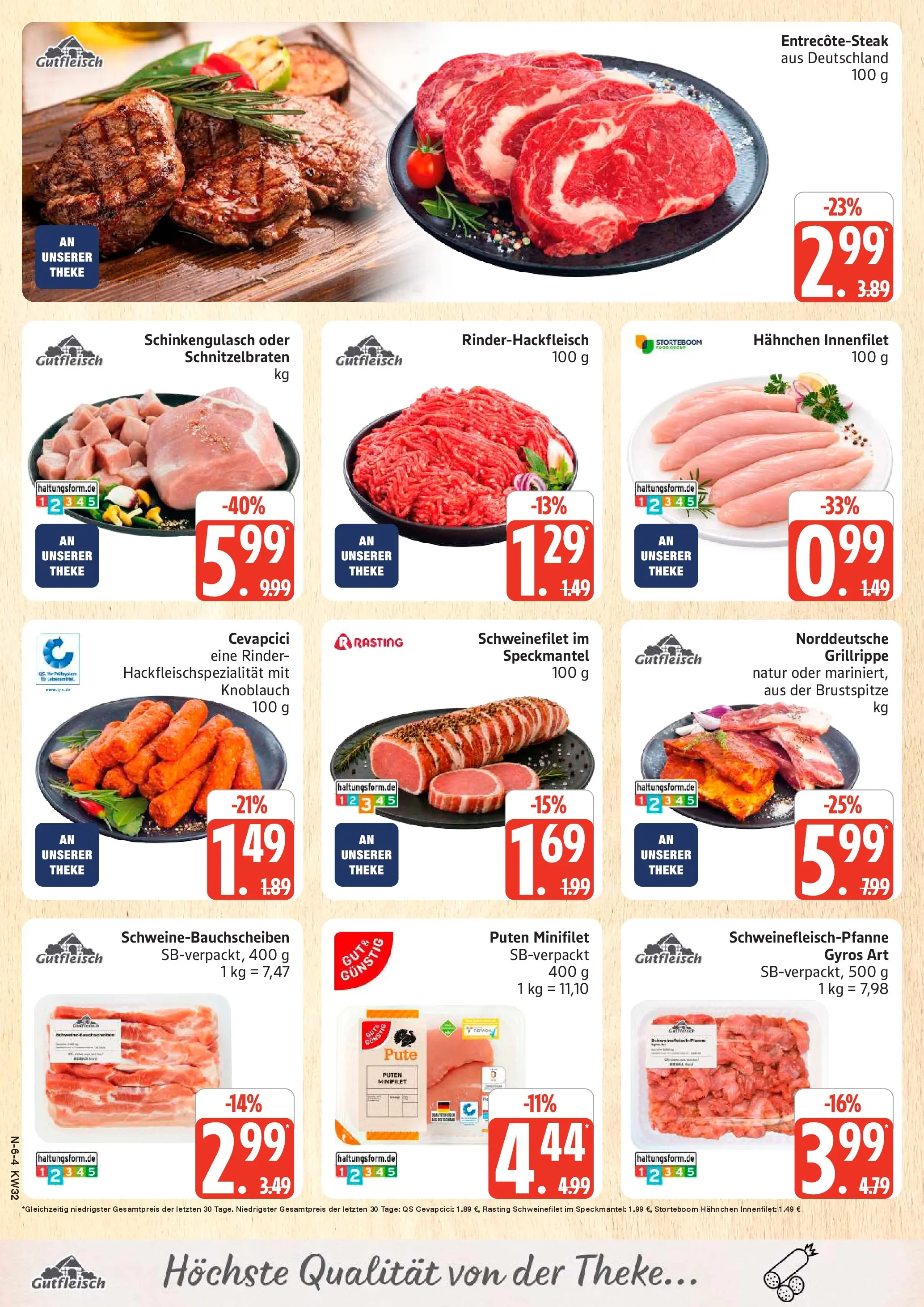 Edeka Prospekt Rostock (ab 03.08.2026) » Angebote Online | Seite: 6 | Produkte: Pute, Hahnchen, Schweinefilet, Knoblauch