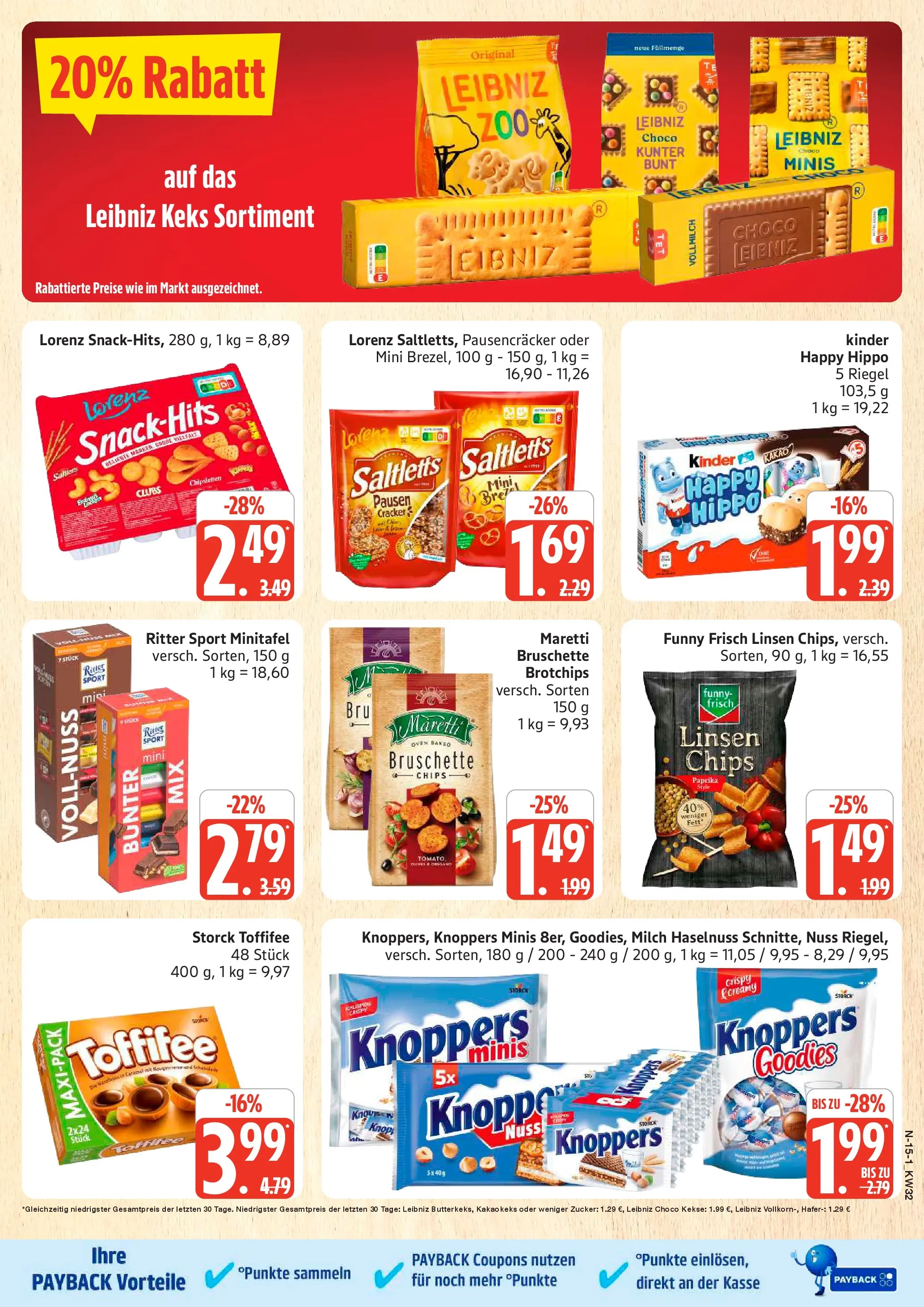 Edeka Prospekt Rostock (ab 03.08.2026) » Angebote Online | Seite: 15 | Produkte: Milch, Zucker, Toffifee, Knoppers