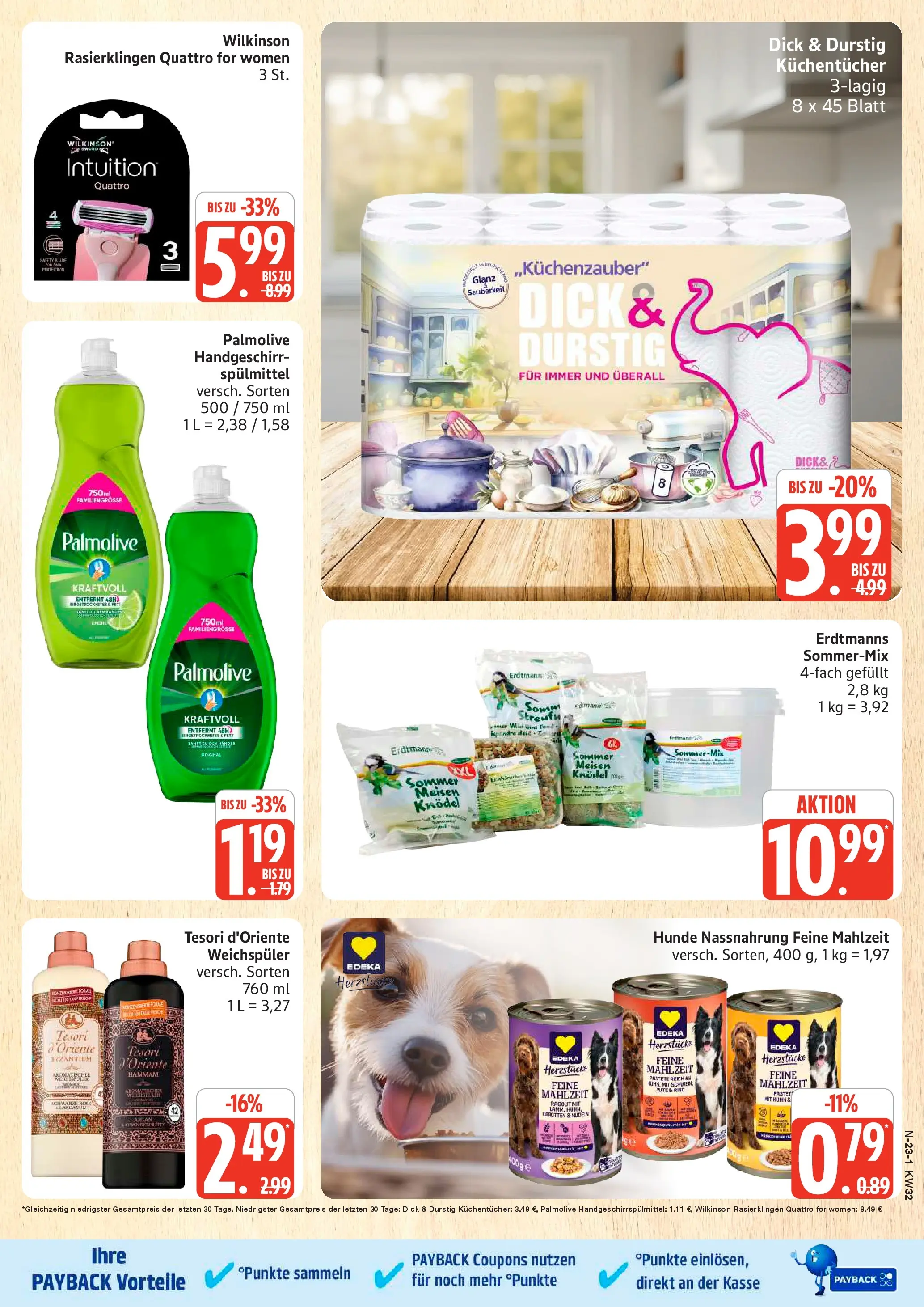 Edeka Prospekt Rostock (ab 03.08.2026) » Angebote Online | Seite: 23 | Produkte: Pute, Weichspüler, Nudeln